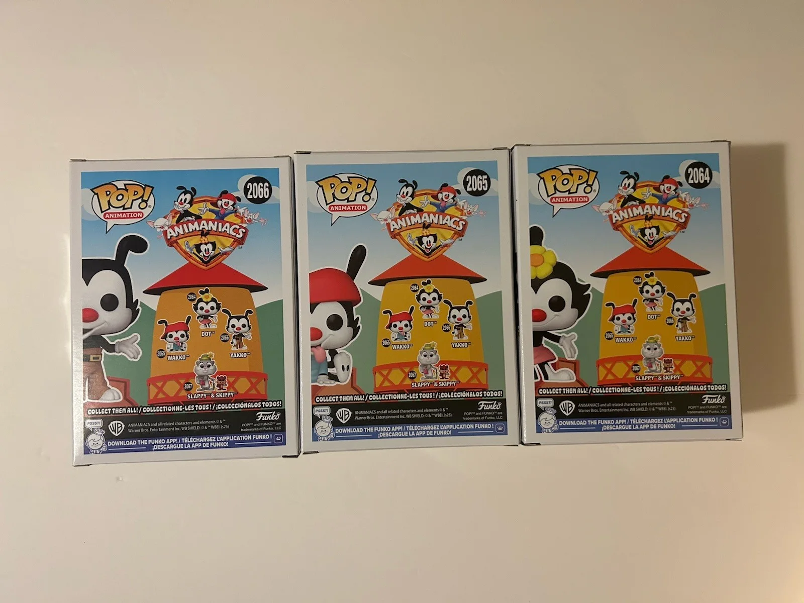 Jess Harnell — Set 3 Signed ANIMANIACS Funko Pops Yakko Wakko Dot Paulsen MacNeille Harnell, изображение 3