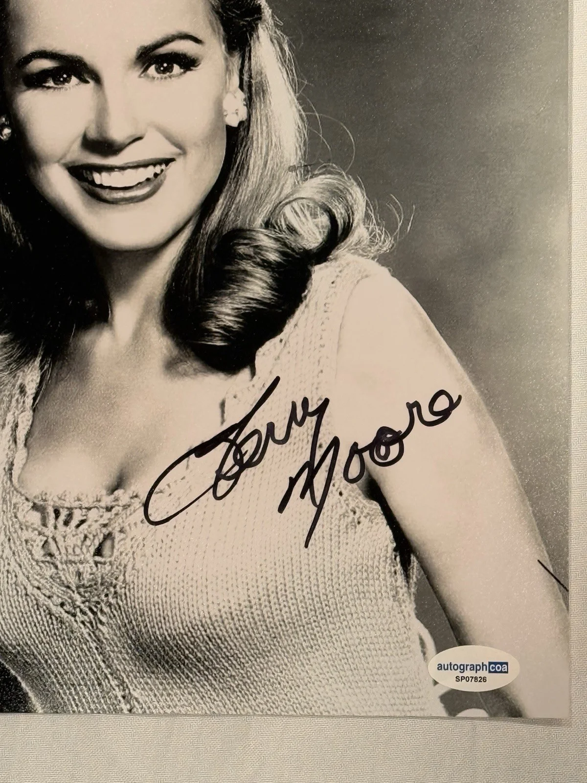 Terry Moore — Terry Moore Signed 8x10 Photo Come Back, Little Sheba, Peyton Place ACOA, image 2