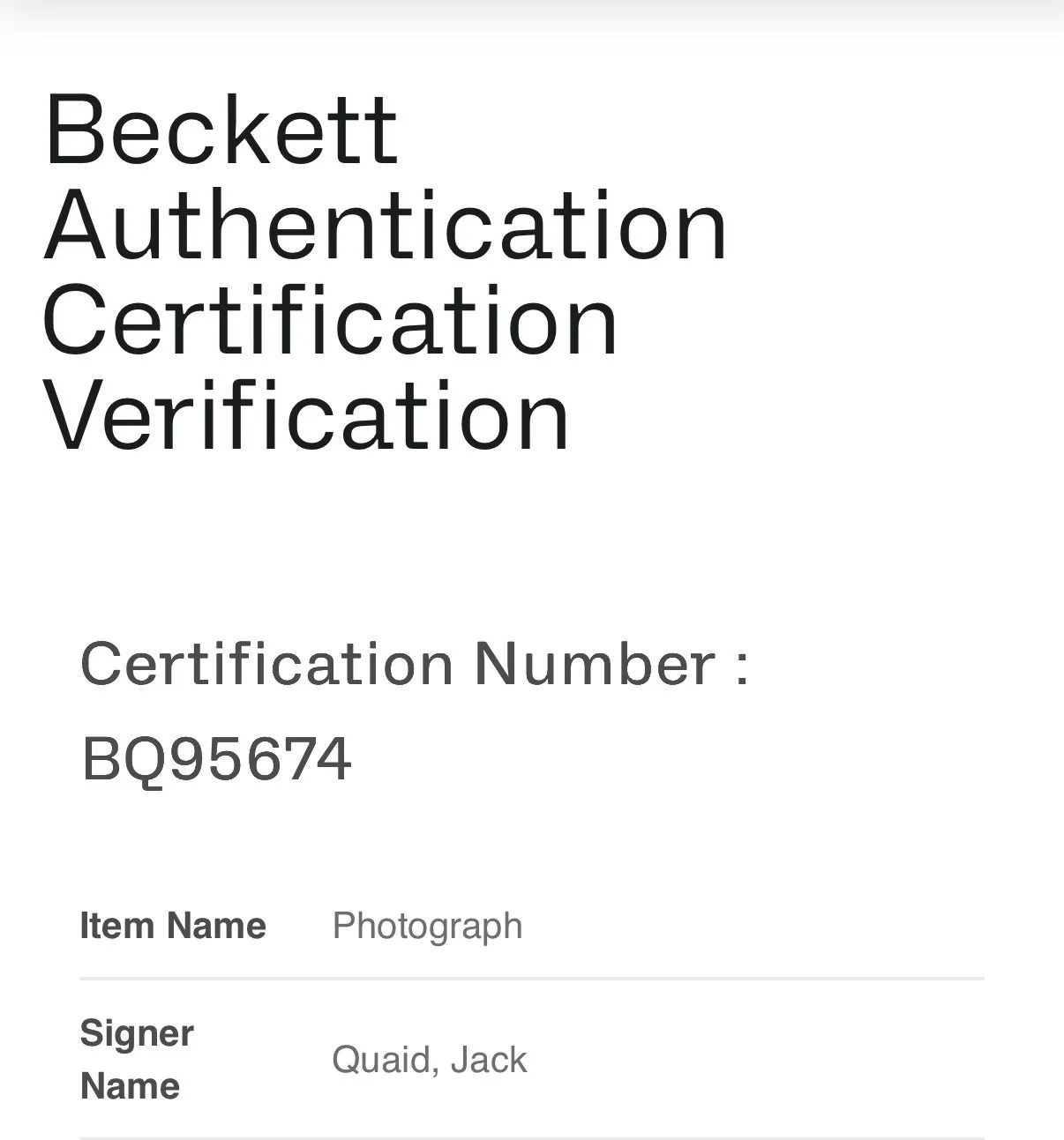 JACK QUAID — JACK QUAID SIGNED 11x14 AUTOGRAPH SCREAM V GHOSTFACE RICHIE KIRSCH BAS BQ95674, изображение 4