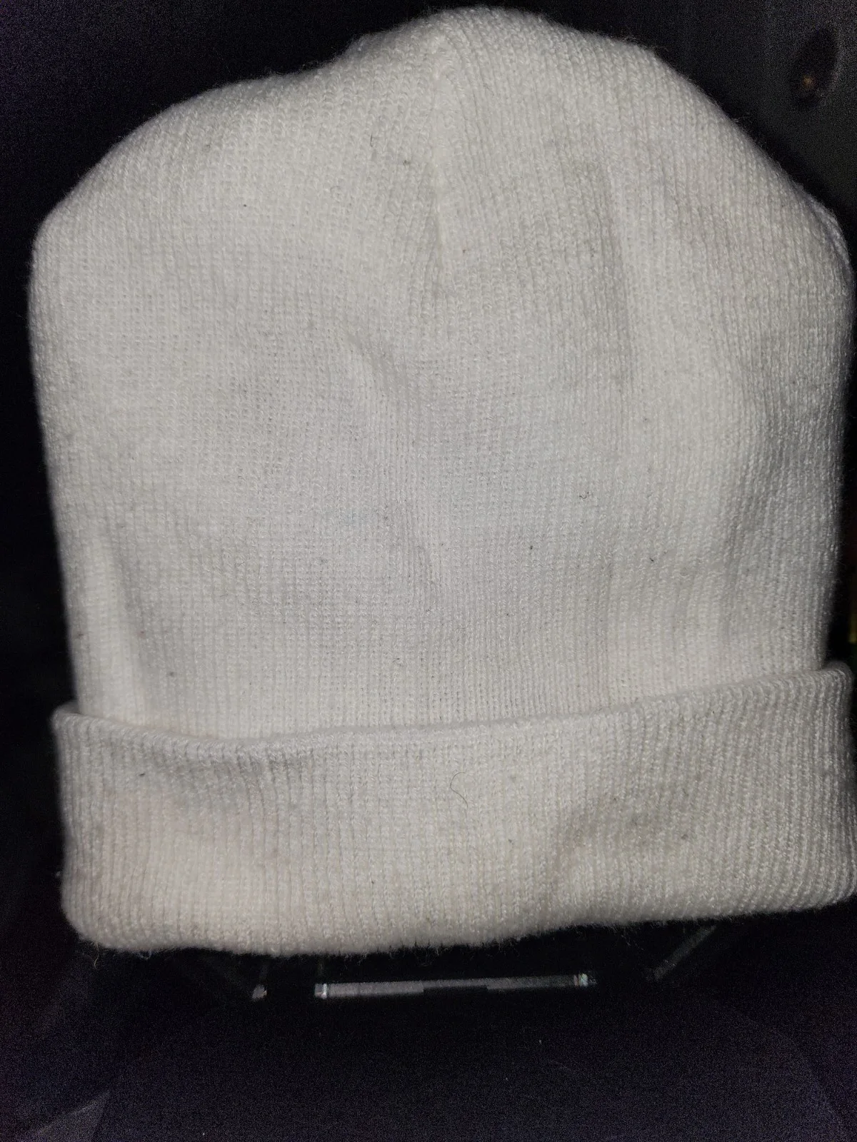 Custom monogrammed home-made PVRIS sock hat beanie Lynn Gunn White Noise, image 3