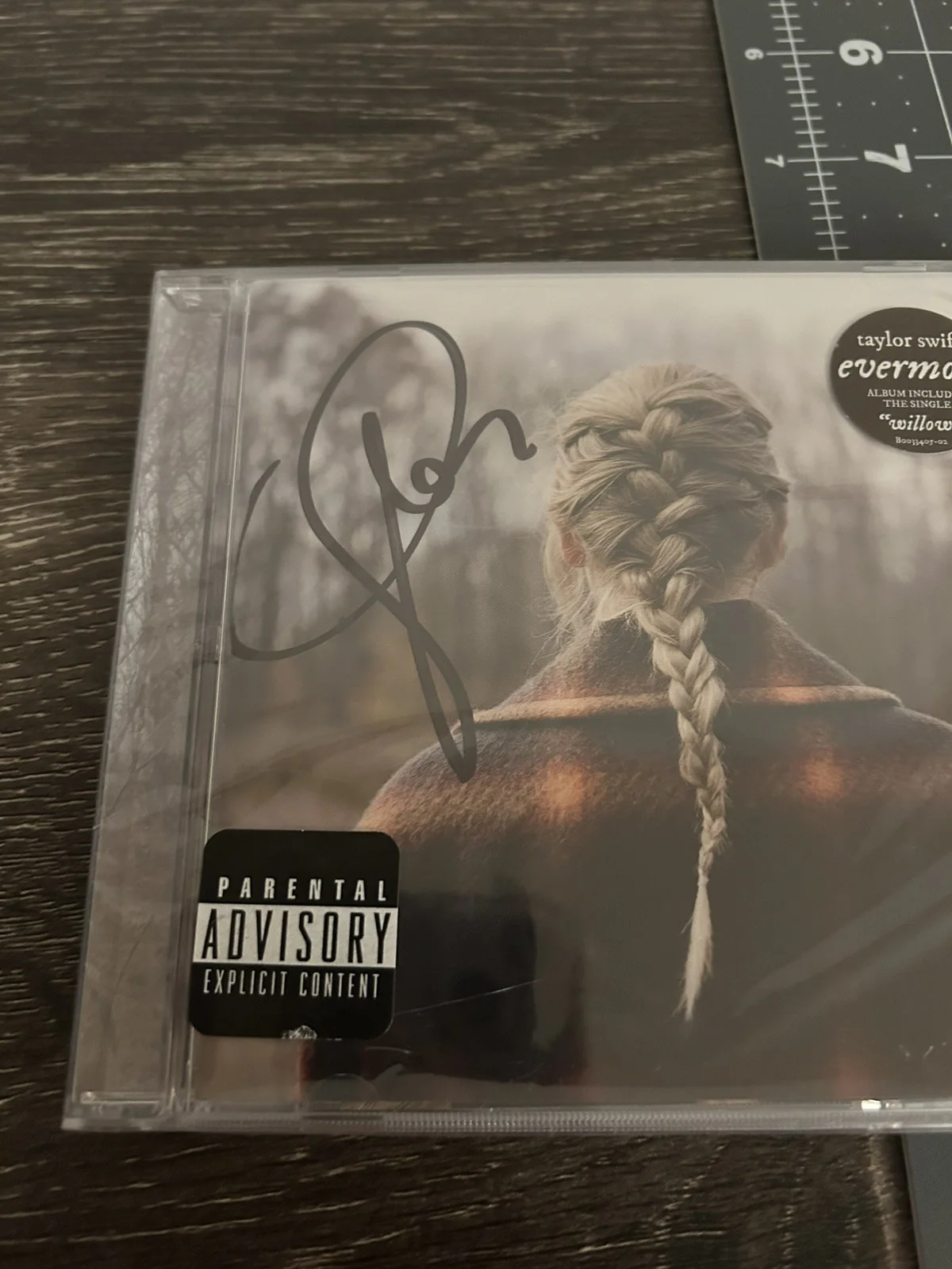 Taylor Swift Signed Autograph Evermore CD Album NEW SEALED, image 3