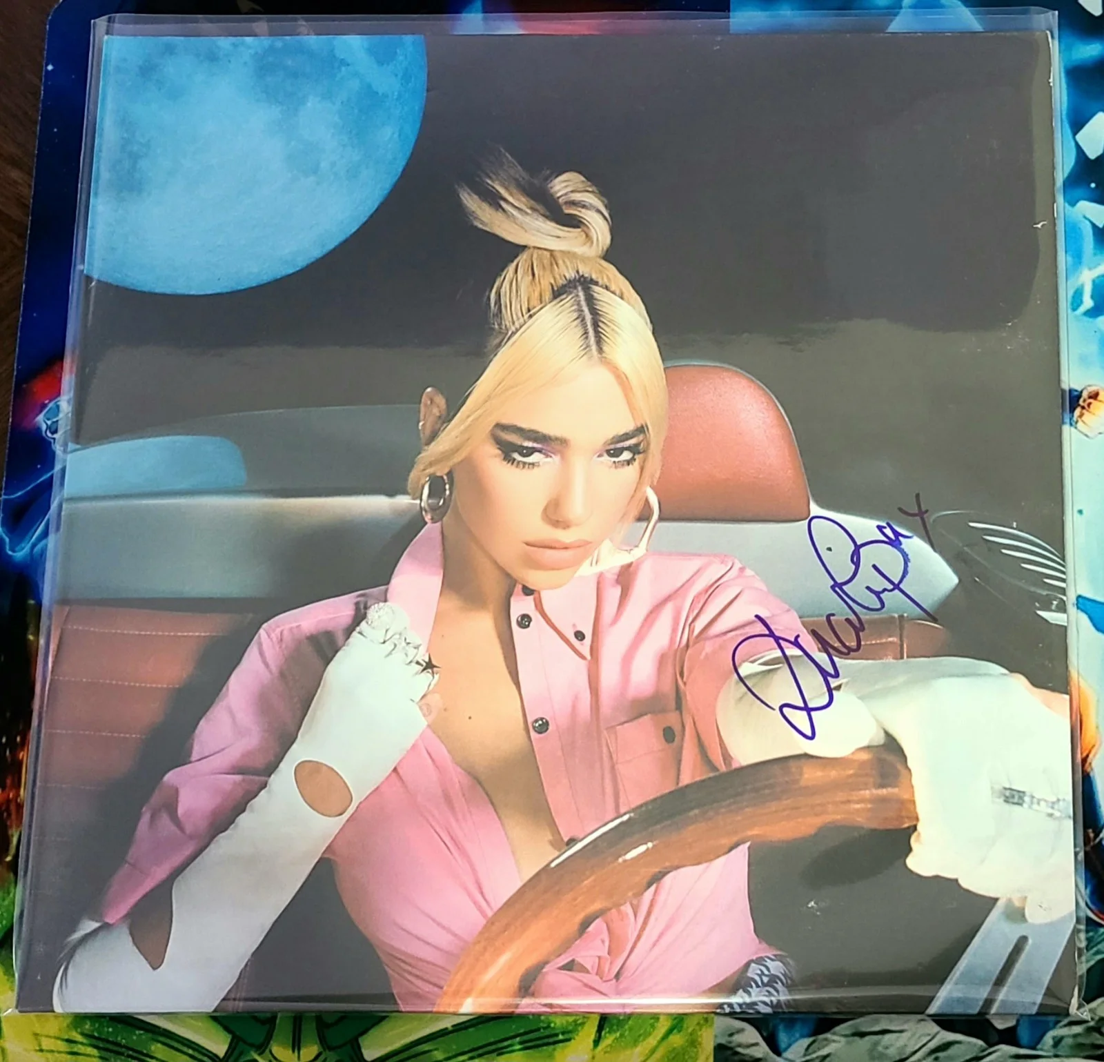 Dua Lipa Future Nostalgia Signed Vinyl Tour Sleeve Insert CD 3 Color Cassettes, изображение 2