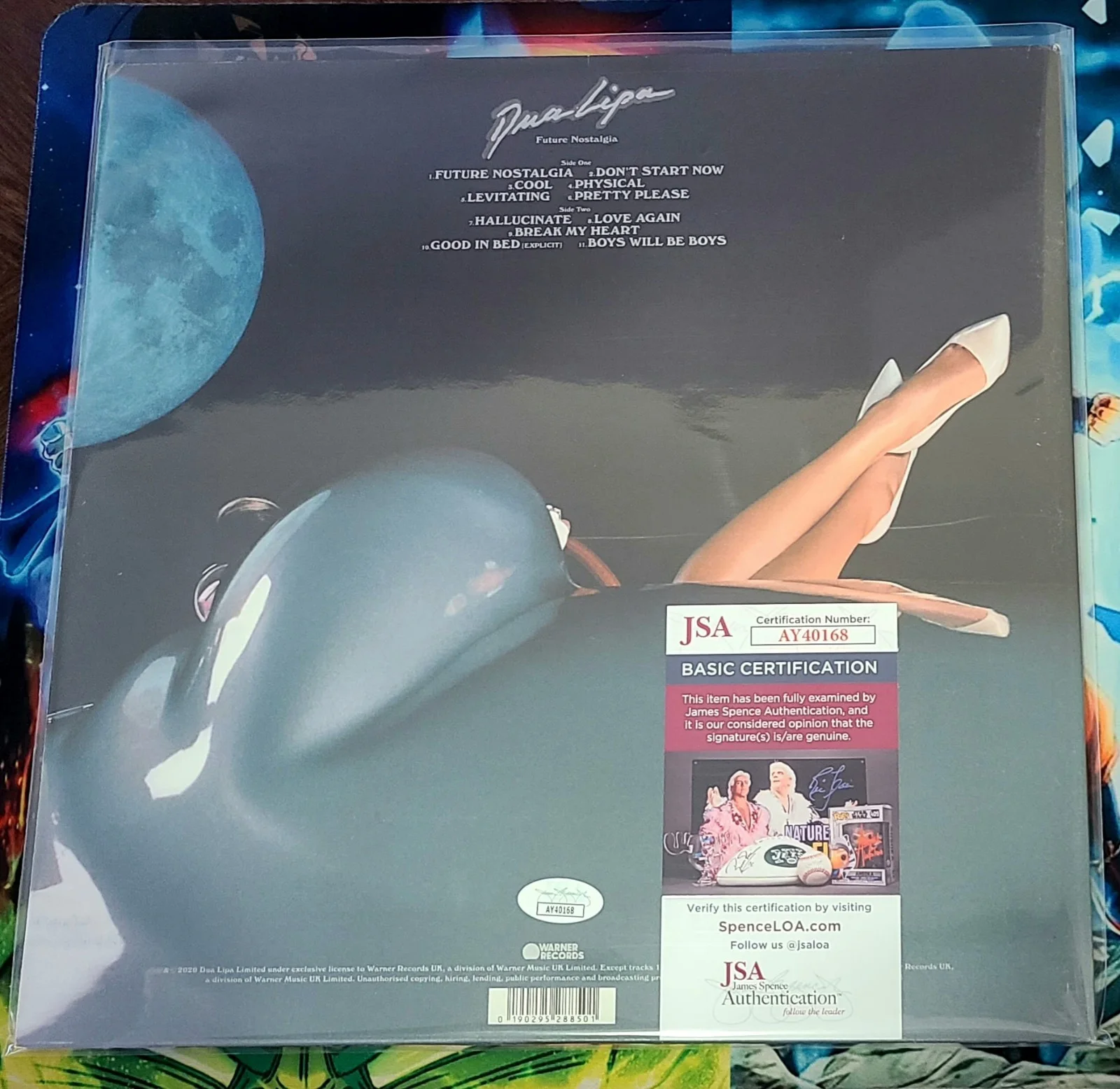 Dua Lipa Future Nostalgia Signed Vinyl Tour Sleeve Insert CD 3 Color Cassettes, изображение 3