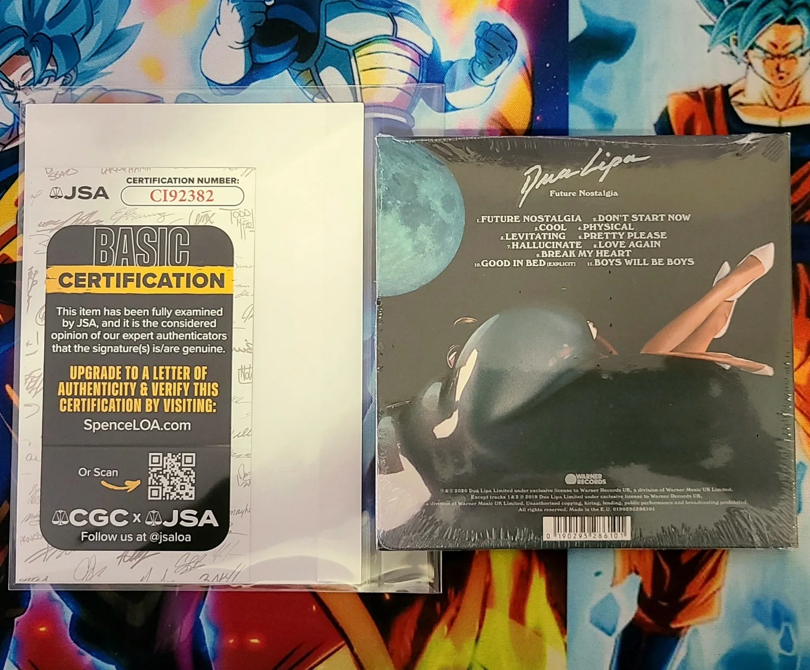 Dua Lipa Future Nostalgia Signed Vinyl Tour Sleeve Insert CD 3 Color Cassettes, изображение 4