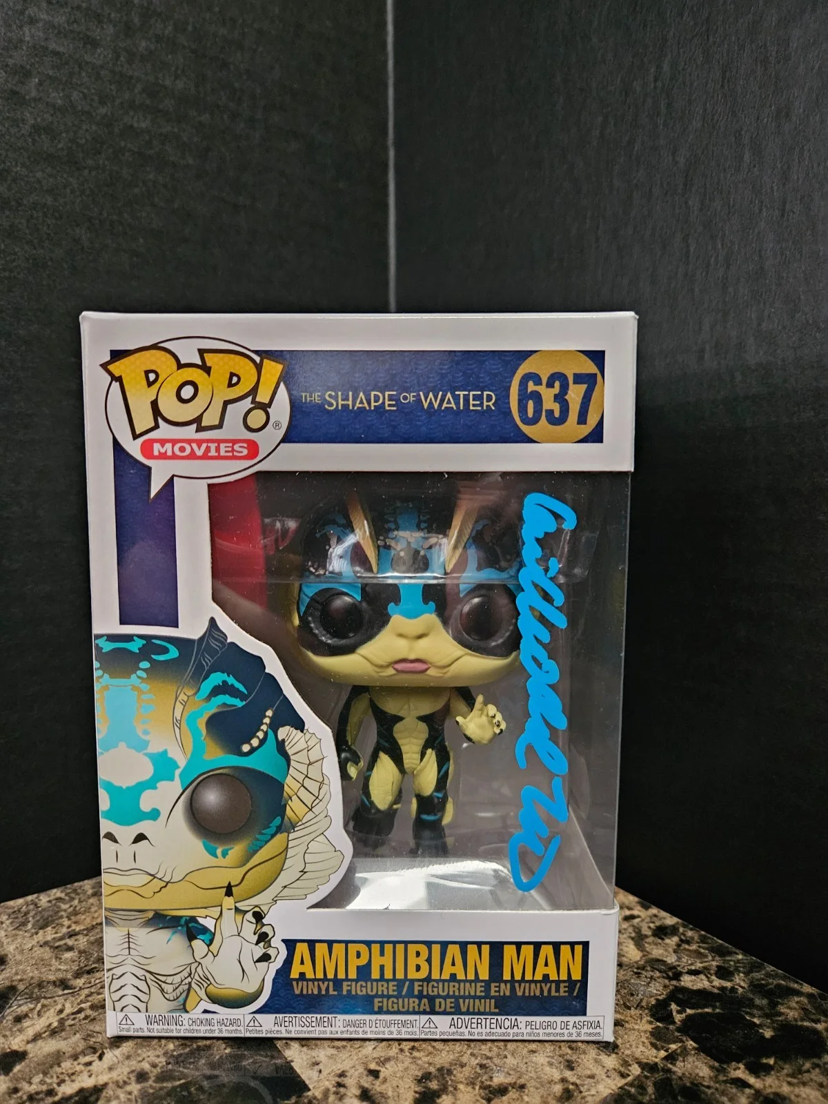 Guillermo del Toro — Guillermo Del Toro Signed Autographed Shape of Water Amphibian Man Funko BAS