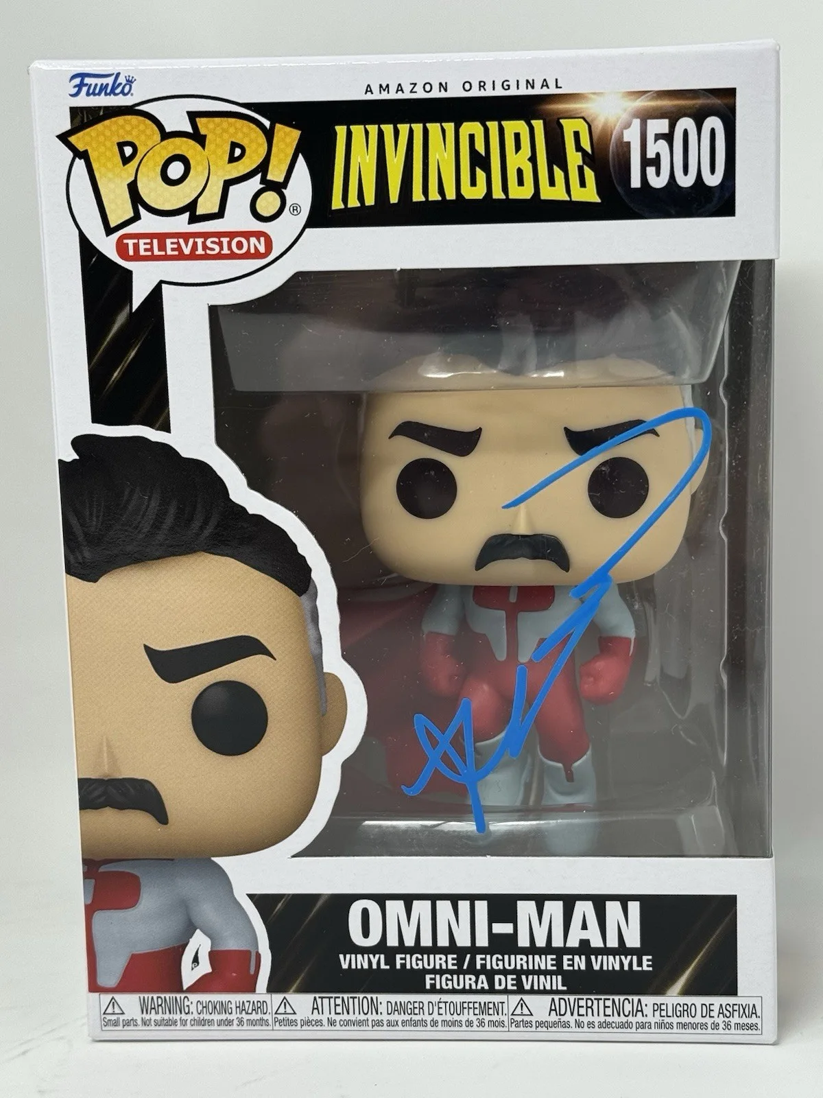 Robert Kirkman — Robert Kirkman Signed Invincible Omni-Man Funko Pop 1500 Autograph Beckett COA, изображение 2
