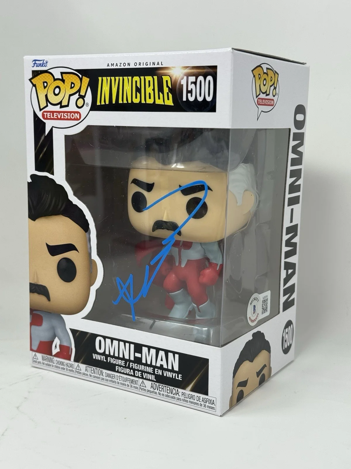 Robert Kirkman — Robert Kirkman Signed Invincible Omni-Man Funko Pop 1500 Autograph Beckett COA, изображение 3