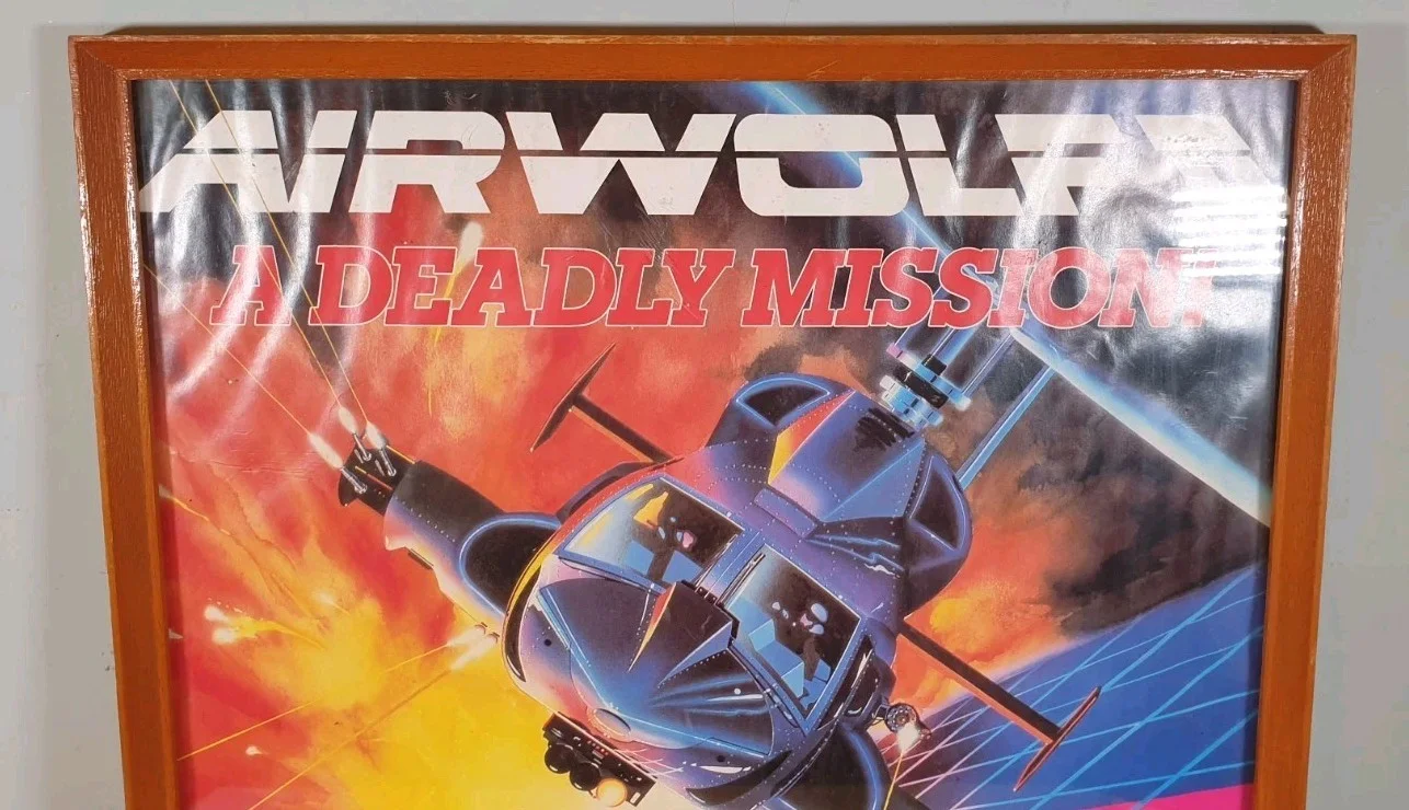 Vintage 1984 Airwolf II 2 A Deadly Mission The Search Framed Poster, image 2