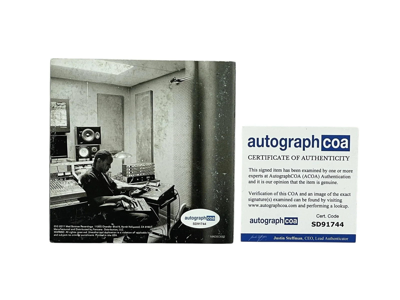 DJ Quik Autographed Signed Book of David CD Booklet Rap Hip Hop Legend ACOA COA, image 4