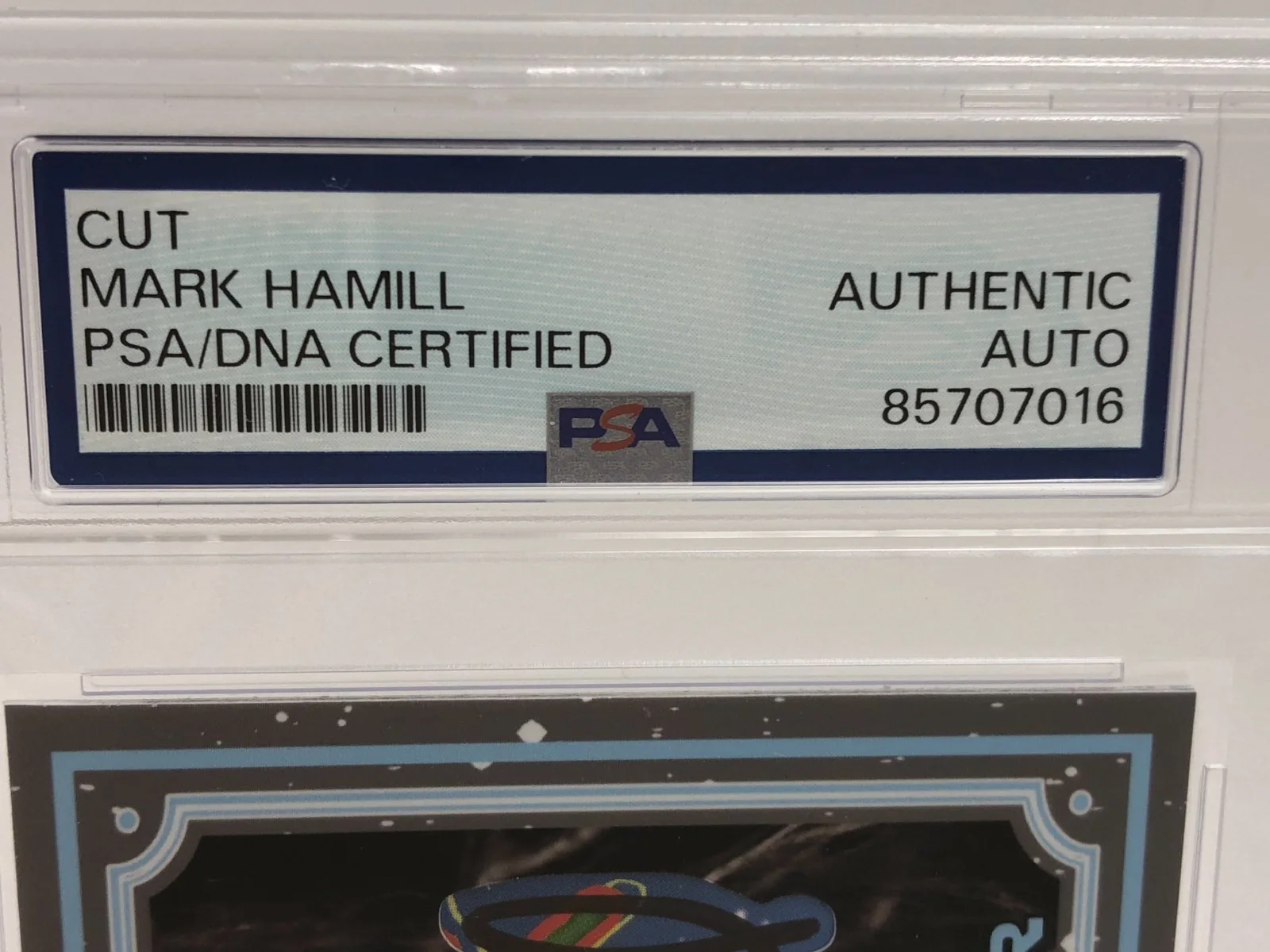MARK HAMILL — MARK HAMILL PSA CUT AUTO 1/1 Card EMPIRE STRIKES BACK as LUKE SKYWALKER 1 of 1, image 2