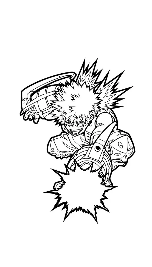 FiGPiN Katsuki Bakugo (0786) My Hero Academia 3-Inch Enamel Pin, image 5