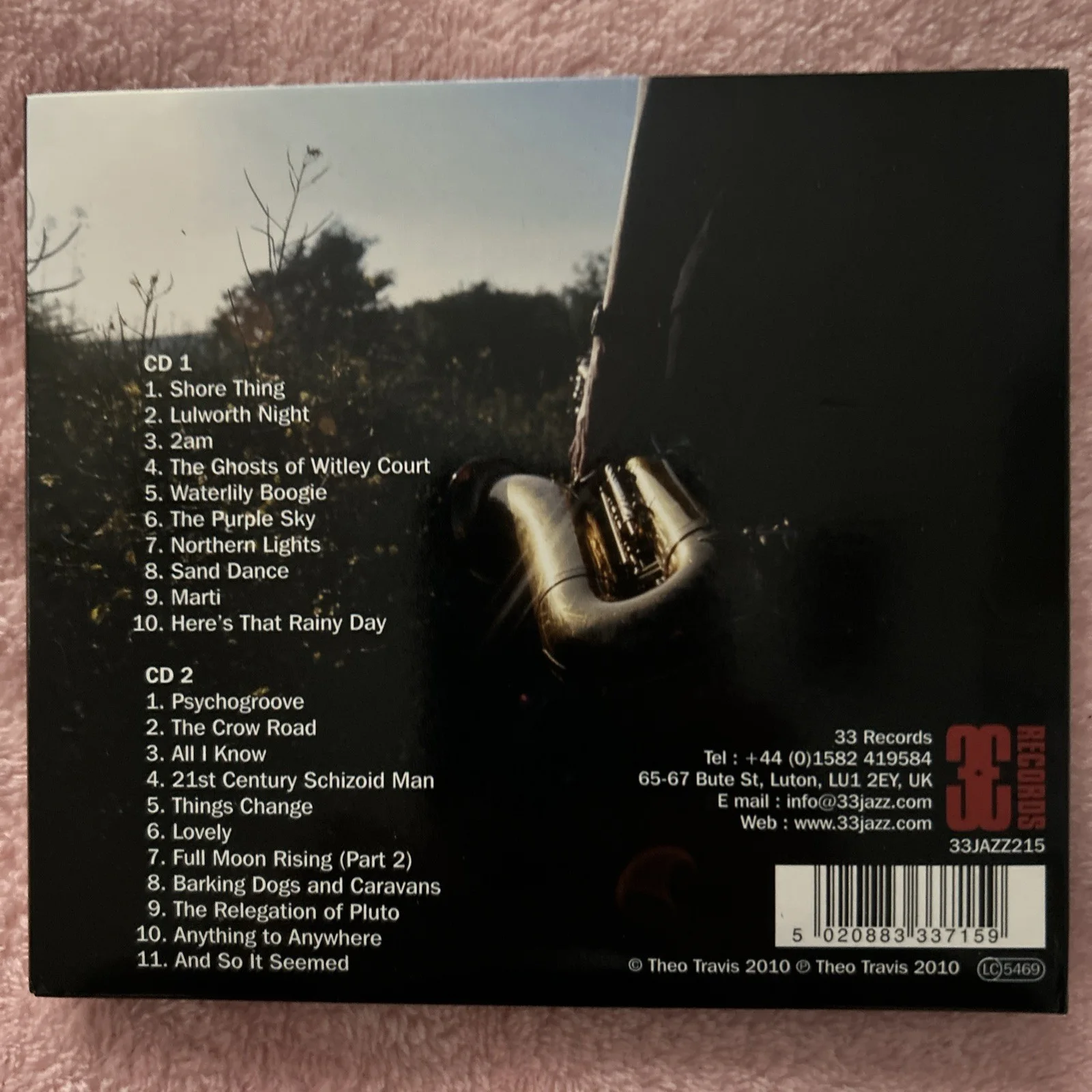 Signed Theo Travis CD, All I Know: An Anthology, Jazz King Crimson Steven Wilson, изображение 2