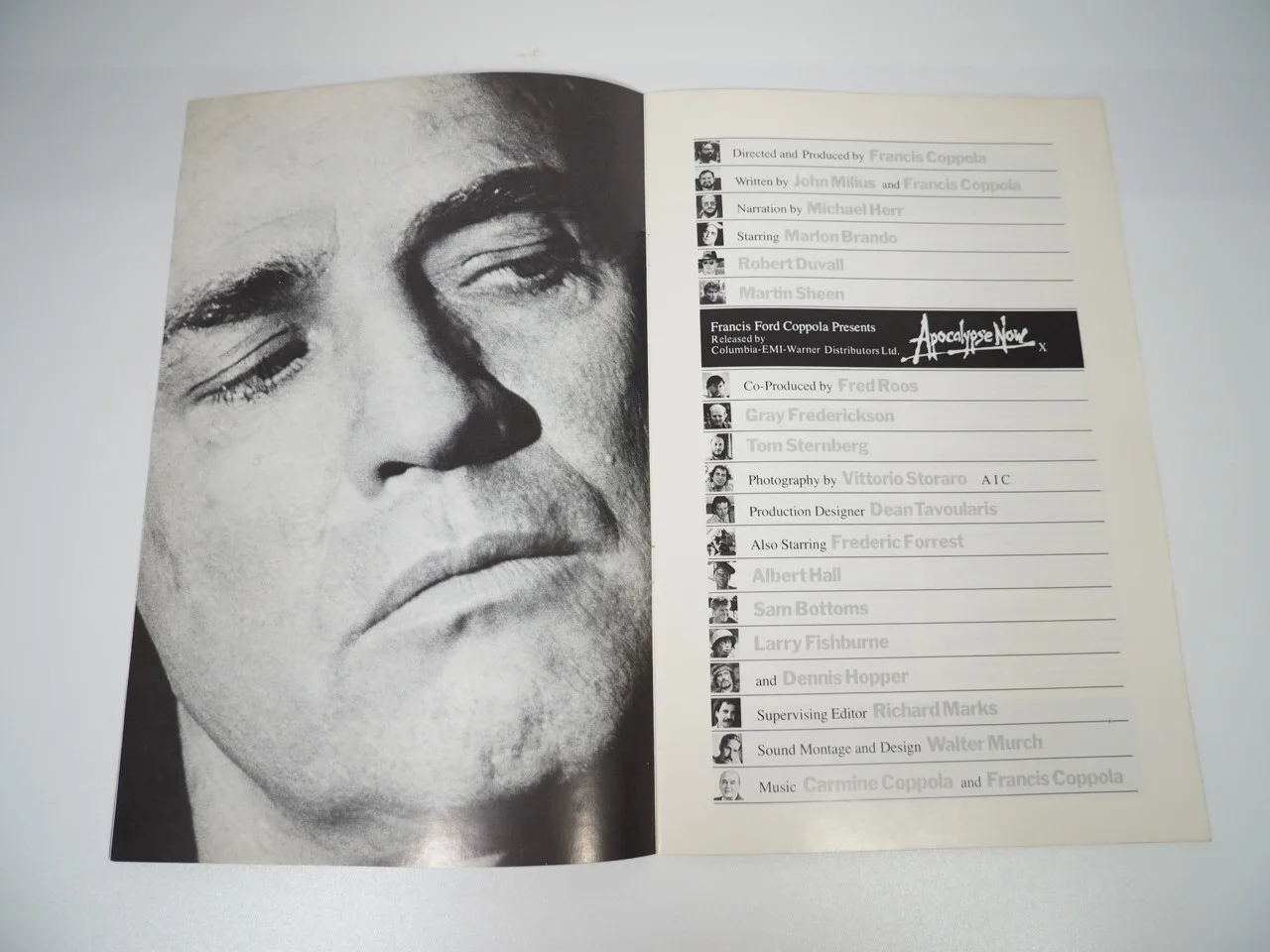 Apocalypse Now original film festival credit sheet, изображение 3