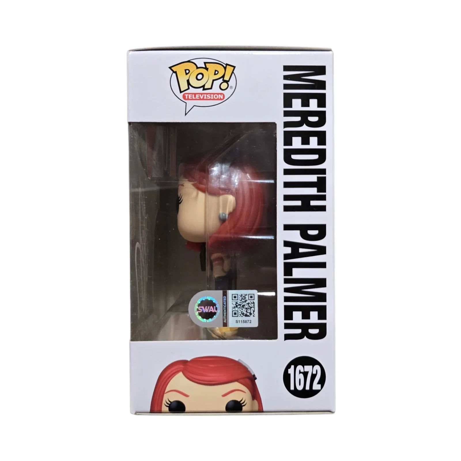 Kate Flannery — Kate Flannery Signed Meredith Palmer Funko 1672 The Office SWAU Authenticated, изображение 2