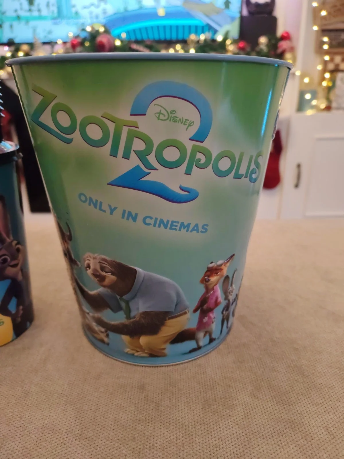 Odeon Cinema Zootropolis 2 Gary De'Snake Topper Cup & Popcorn Tin Bucket New, изображение 2