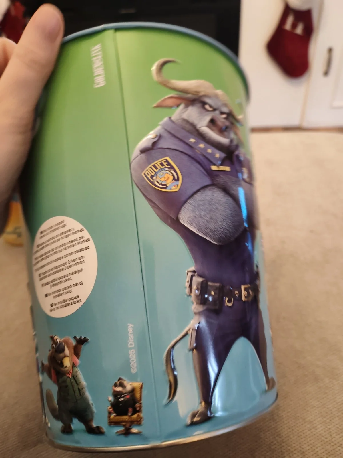 Odeon Cinema Zootropolis 2 Gary De'Snake Topper Cup & Popcorn Tin Bucket New, изображение 4