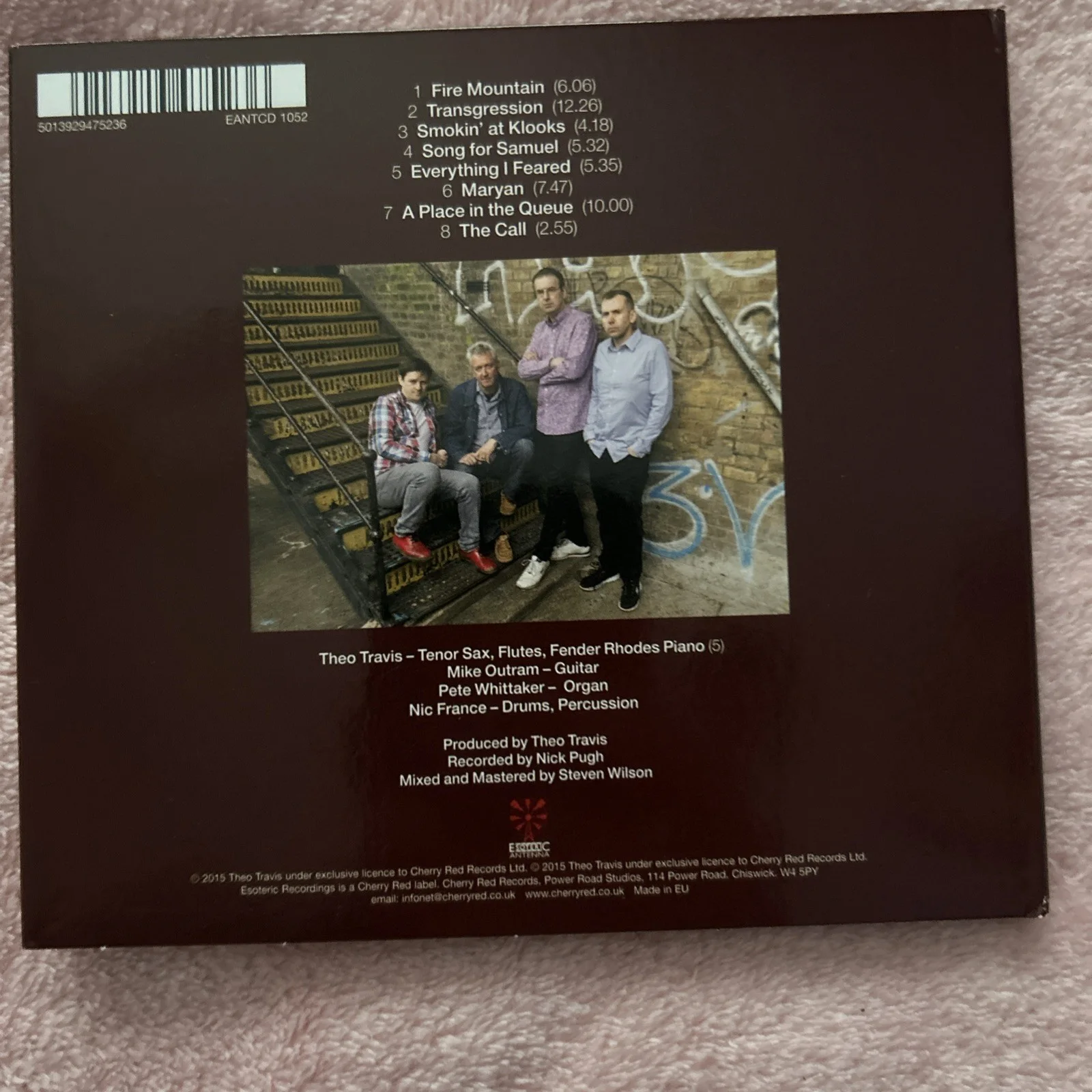 Signed Theo Travis CD Double Talk Transgression Steven Wilson mix Signed Cover, image 4