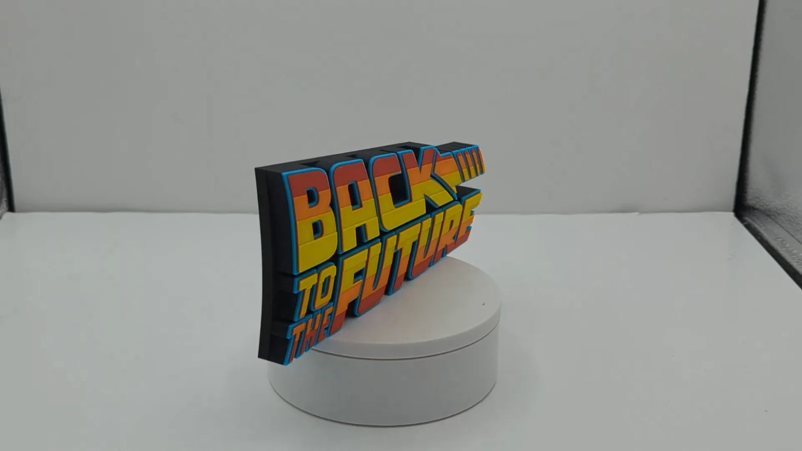 Back to the Future - 3D printed logo for desk or wall mount., image 2