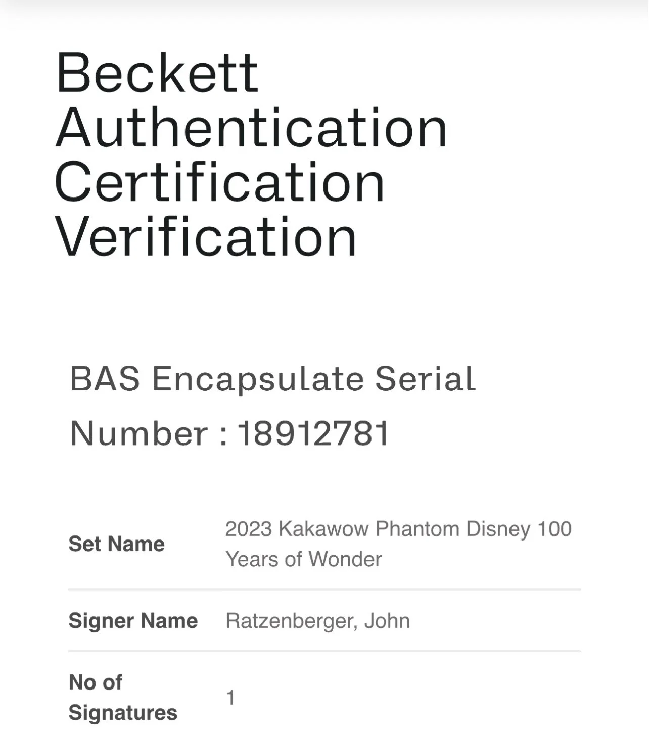 John Ratzenberger — John Ratzenberger Signed Card Disney Toys Story Hamm IP Slabbed Beckett BAS d, изображение 3
