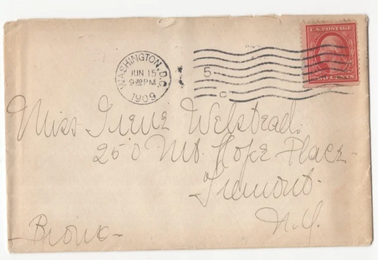 Ruth Chatterton Signed Letter 1909 (Age 17) / Autographed Actress GREAT CONTENT, image 3