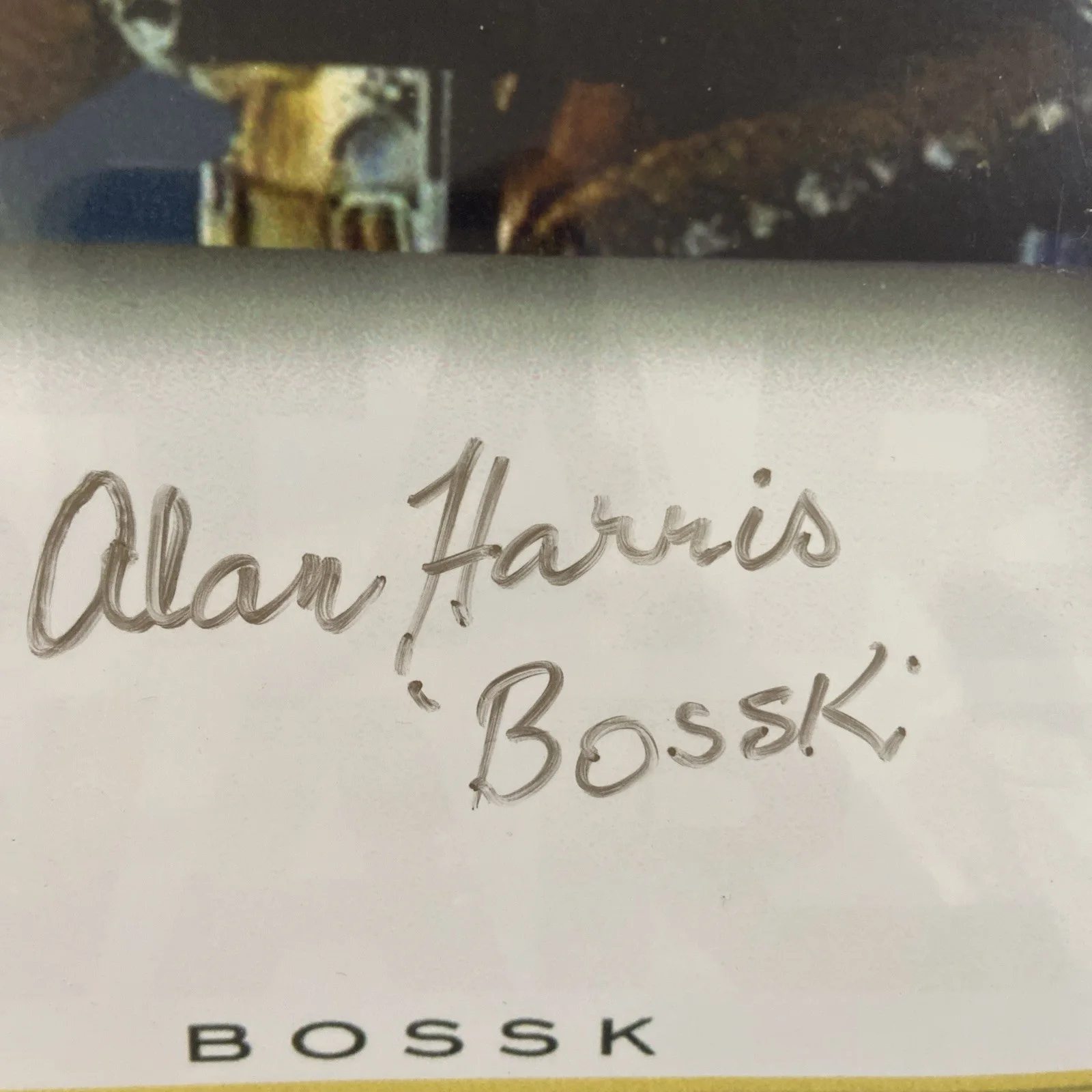 Alan Harris — ALAN HARRIS d.2020 Signed 6x9 color Star Wars Photo w/ BOSSK Inscription, image 2