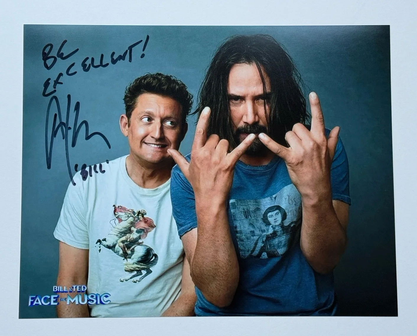 Alex Winter — Alex Winter SIGNED 11x14 Photo Bill & Ted Excellent Adventure EXACT PROOF B