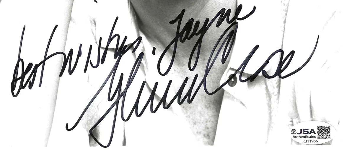 Glenn Close signed photo JSA Certified B&W headshot 1987 Fatal Attraction COA, image 4