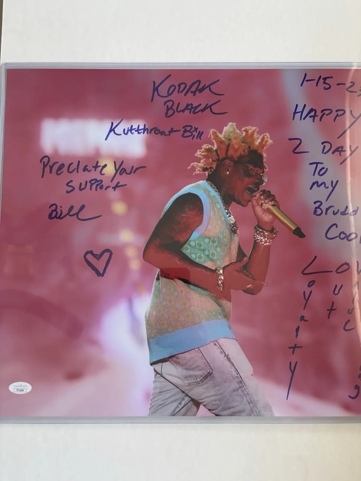 Kodak Black Rapper Signed Autographed 16x20 Photo Jsa/ LOA, image 3