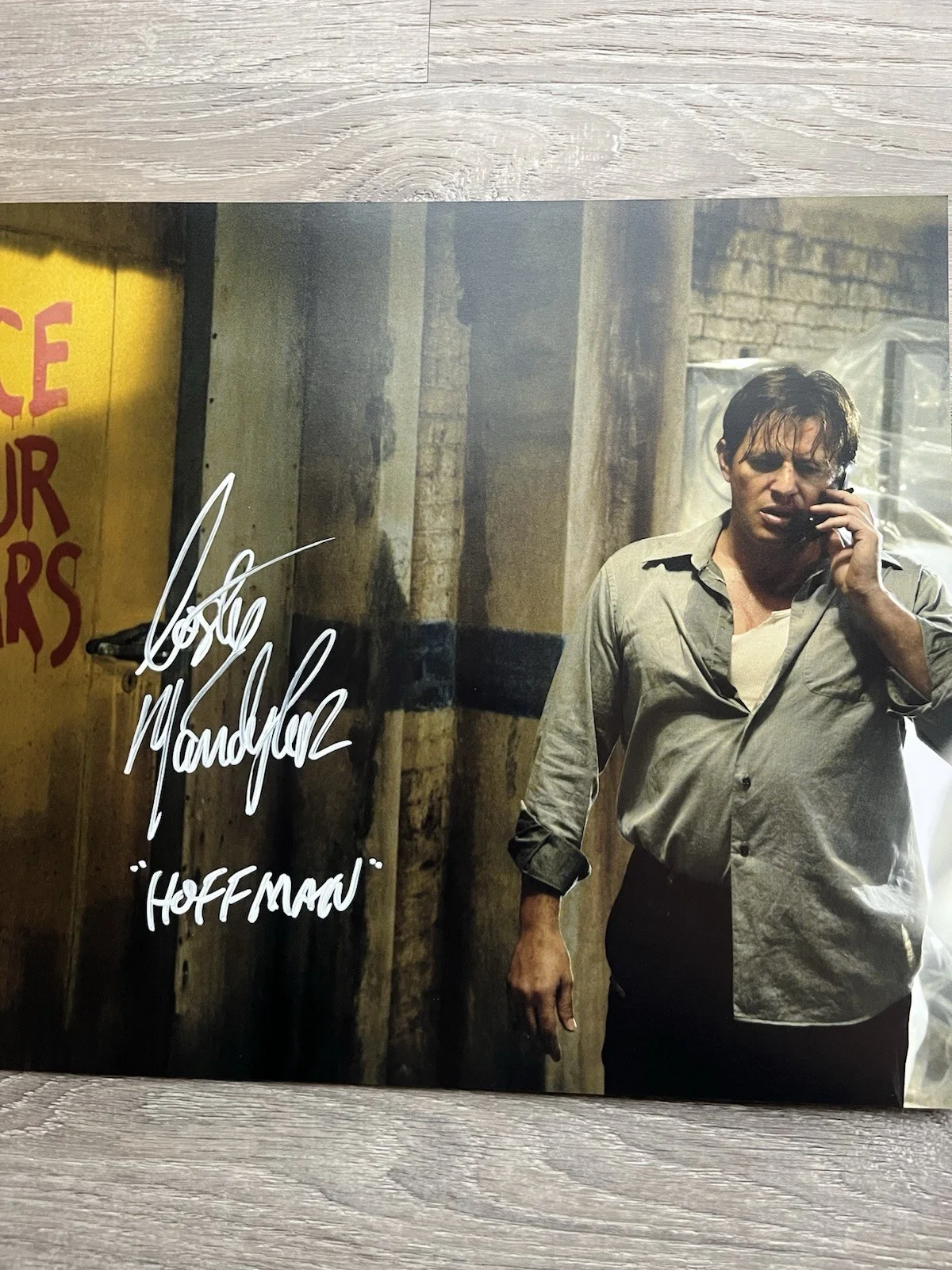 Costas Mandylor — Costas Mandylor Signed Saw 11x14 Photo JSA COA Detective Hoffman Jigsaw Horror, image 5