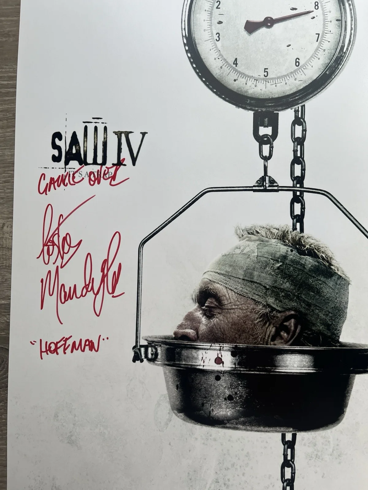 Costas Mandylor — Costas Mandylor Signed Saw IV 11x17 Photo JSA COA Detective Hoffman Jigsaw, изображение 3