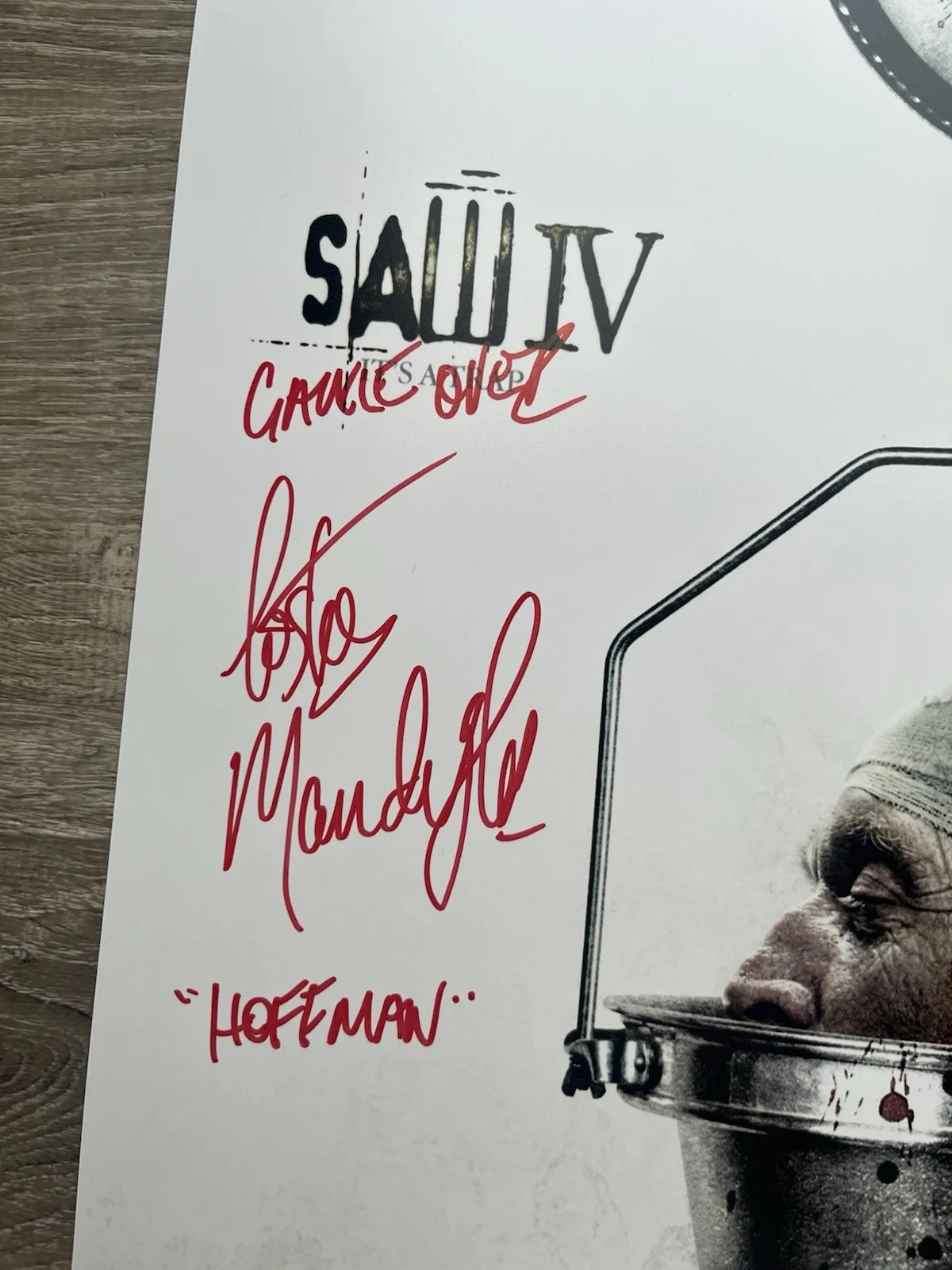 Costas Mandylor — Costas Mandylor Signed Saw IV 11x17 Photo JSA COA Detective Hoffman Jigsaw, изображение 4