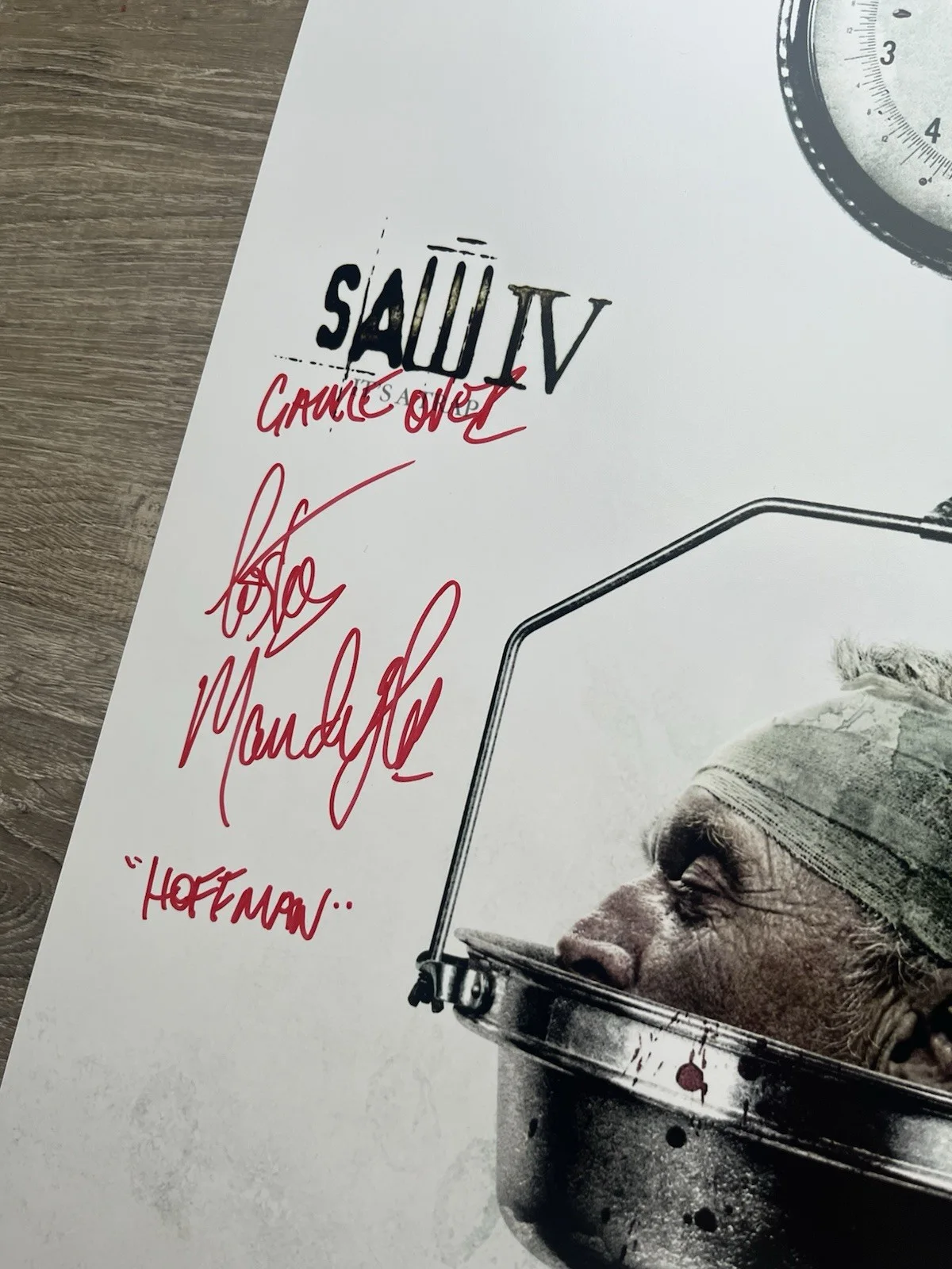Costas Mandylor — Costas Mandylor Signed Saw IV 11x17 Photo JSA COA Detective Hoffman Jigsaw, изображение 5