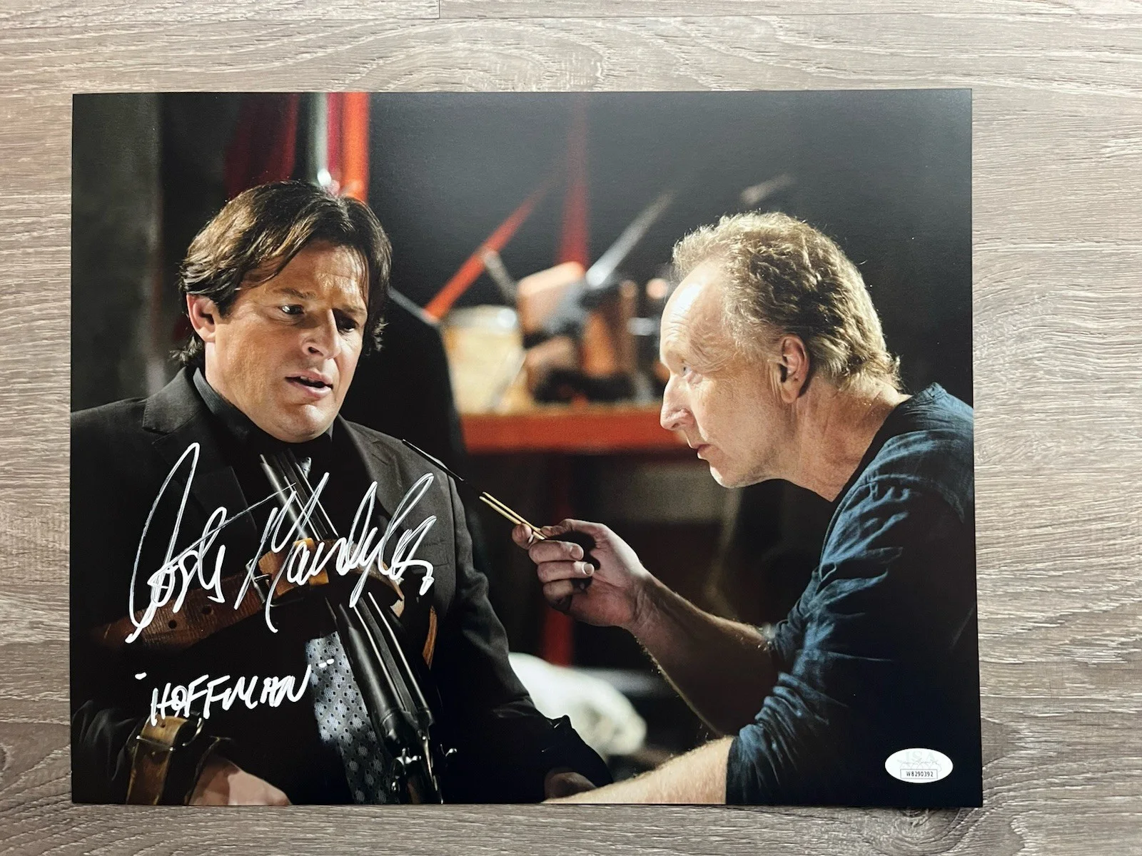 Costas Mandylor — Costas Mandylor Signed Saw 11x14 Photo JSA COA Detective Hoffman Jigsaw Horror, image 2