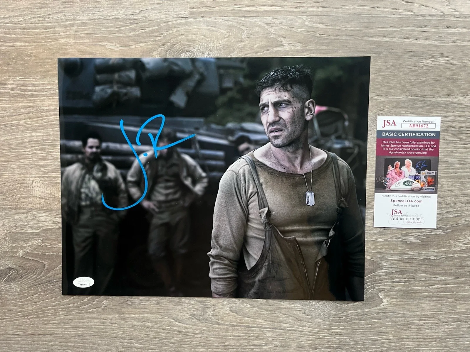 Jon Bernthal — Jon Bernthal Signed Fury 11x14 Metallic Photo JSA COA Punisher