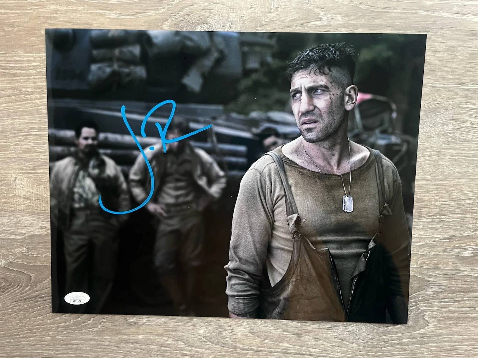 Jon Bernthal — Jon Bernthal Signed Fury 11x14 Metallic Photo JSA COA Punisher, изображение 2