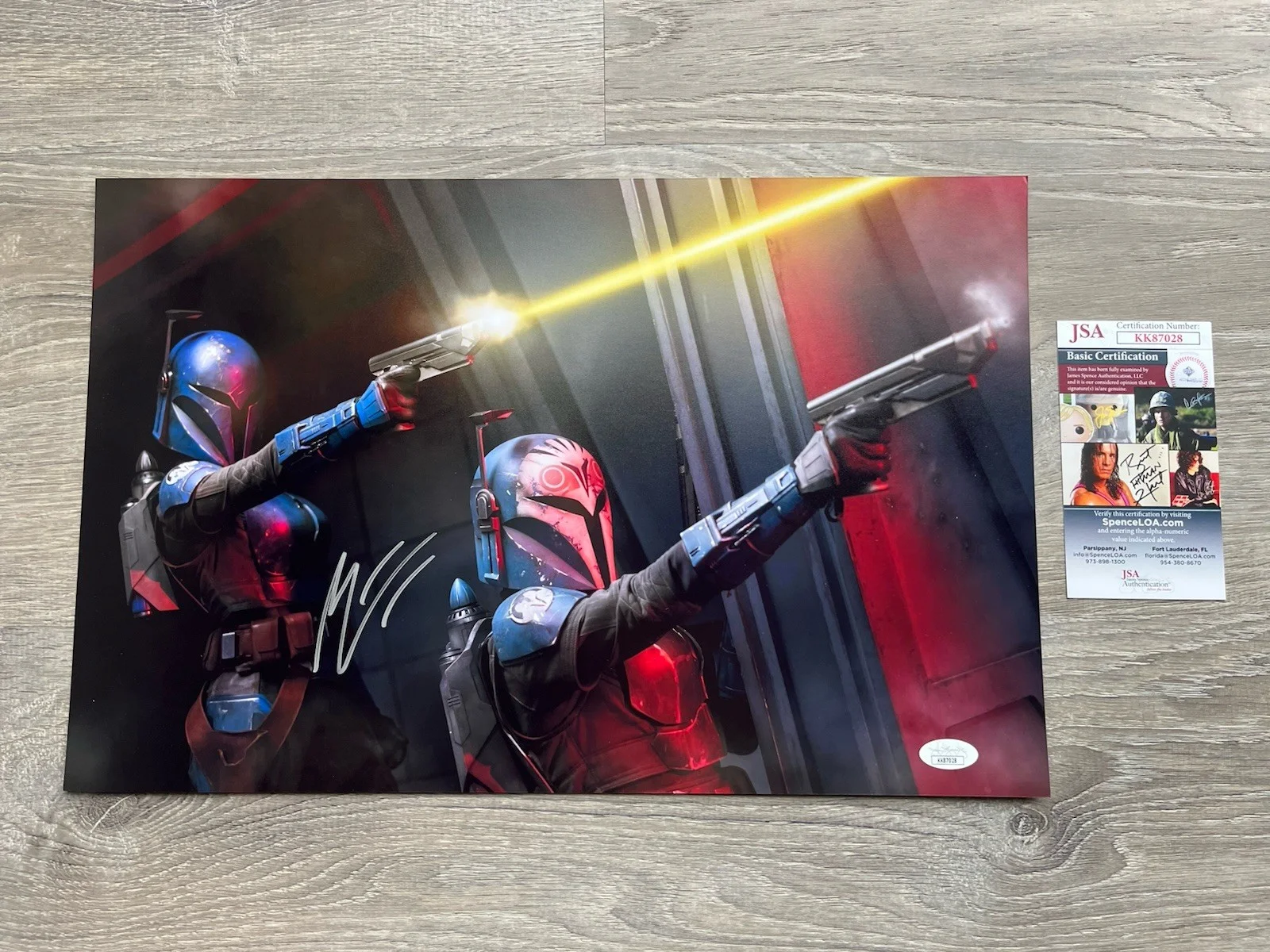 Mercedes Varnado — Mercedes Varnado Signed 11x17 Photo JSA COA Star Wars Mandalorian Sasha Banks