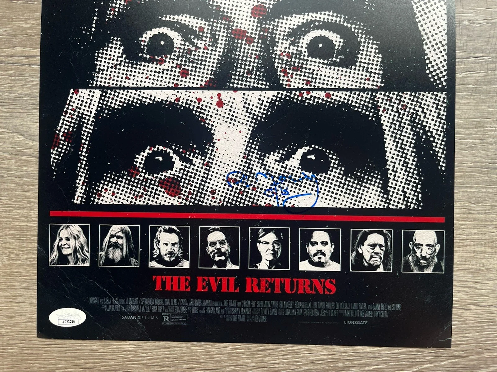 Bill Moseley — QC Bill Moseley Signed 3 From Hell 11x17 Photo JSA COA Otis Driftwood Horror, изображение 3