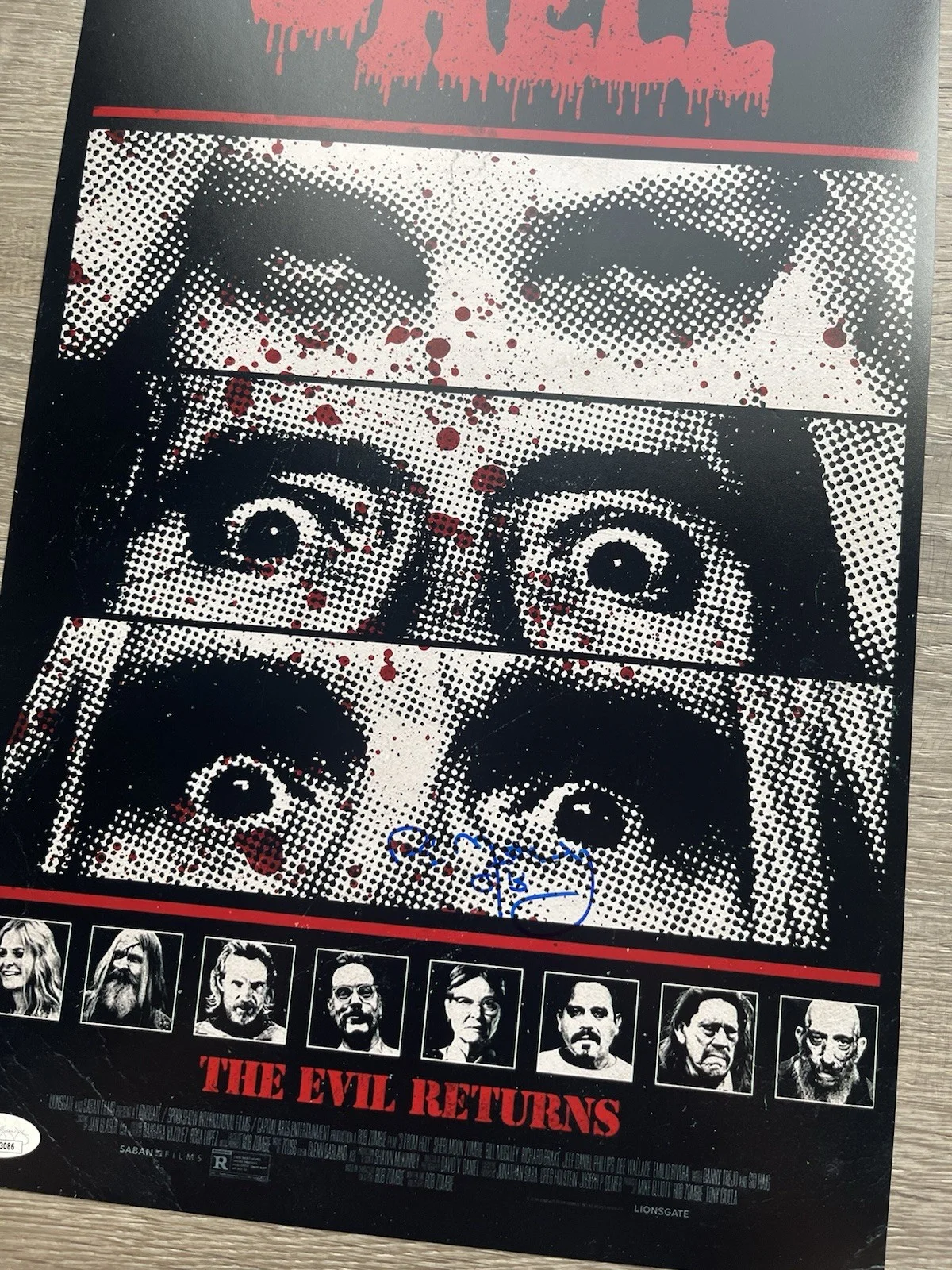 Bill Moseley — QC Bill Moseley Signed 3 From Hell 11x17 Photo JSA COA Otis Driftwood Horror, изображение 5