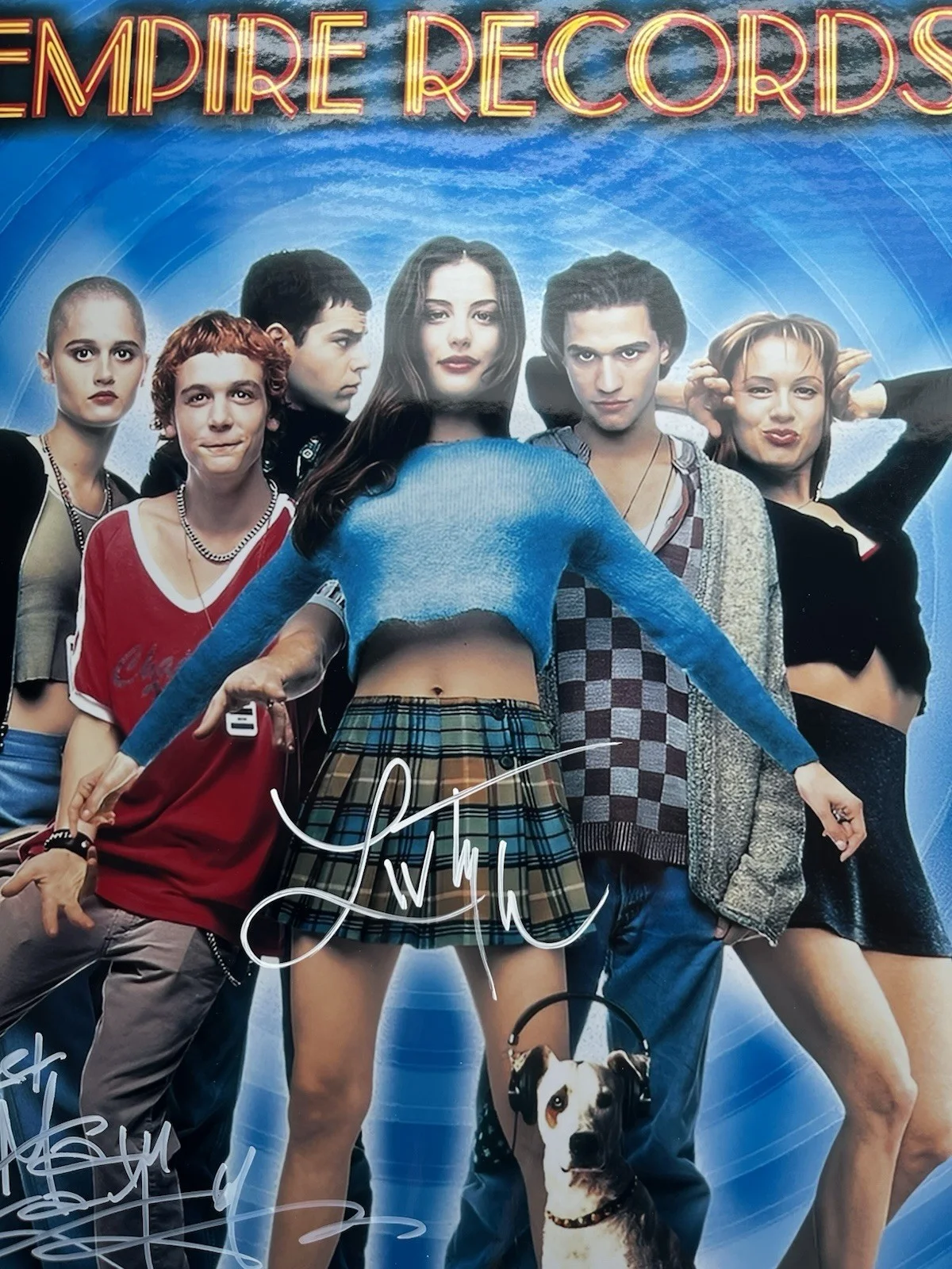 Liv Tyler Maxwell Caulfield Signed METALLIC Empire Records 11x17 Photo Beckett, изображение 4
