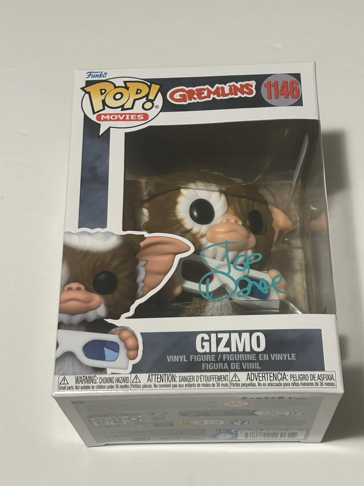 Joe Dante — Joe Dante Signed/Autographed Gizmo Funko Pop! OCCM COA.