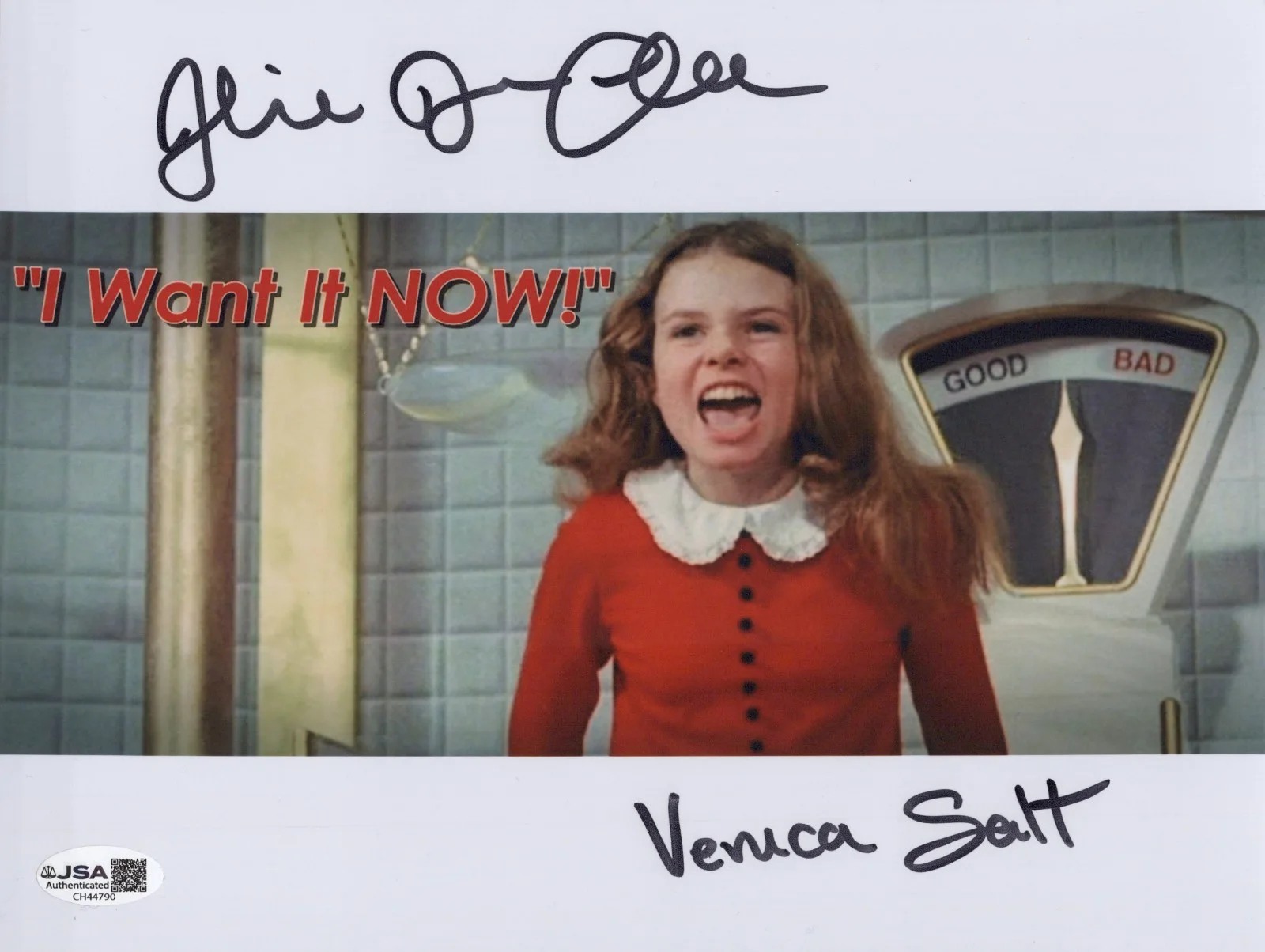 JULIE DAWN COLE — JULIE DAWN COLE Signed WILLY WONKA & THE CHOCOLATE FACTORY 8x10 Photo JSA COA