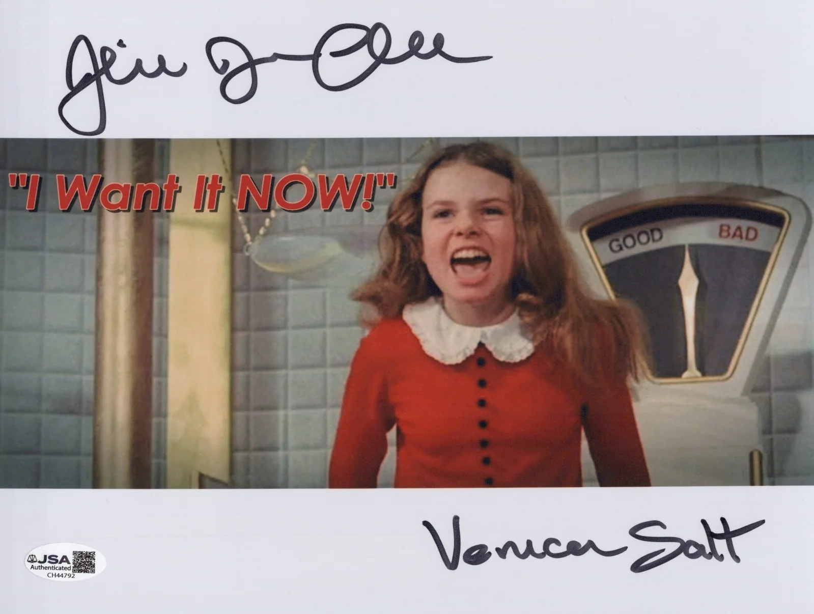 JULIE DAWN COLE — JULIE DAWN COLE Signed WILLY WONKA & THE CHOCOLATE FACTORY 8x10 Photo JSA COA