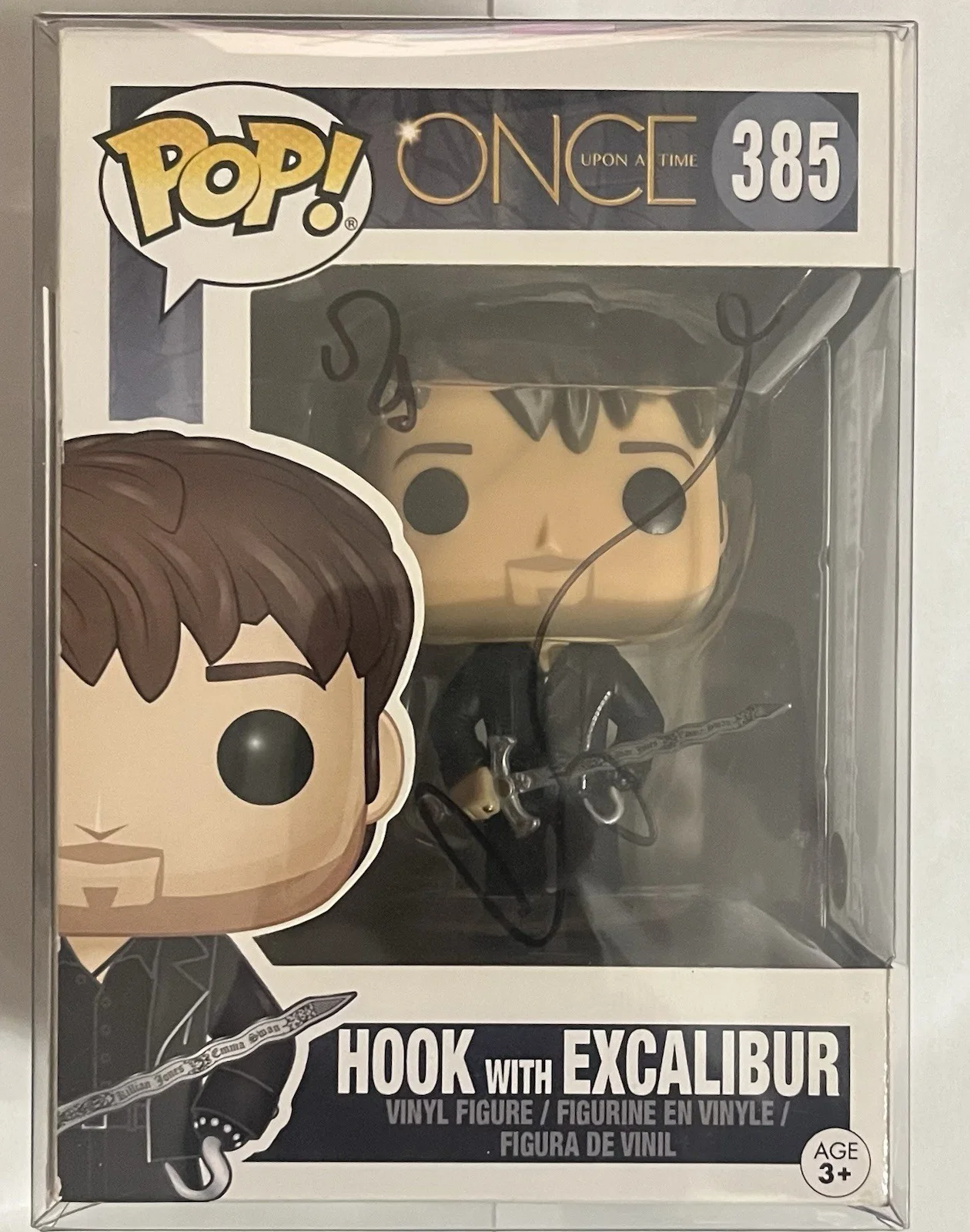 Colin O'Donoghue — Colin O'Donoghue Signed OUAT Hook With Excalibur Funko Pop #385 JSA Protector, изображение 2