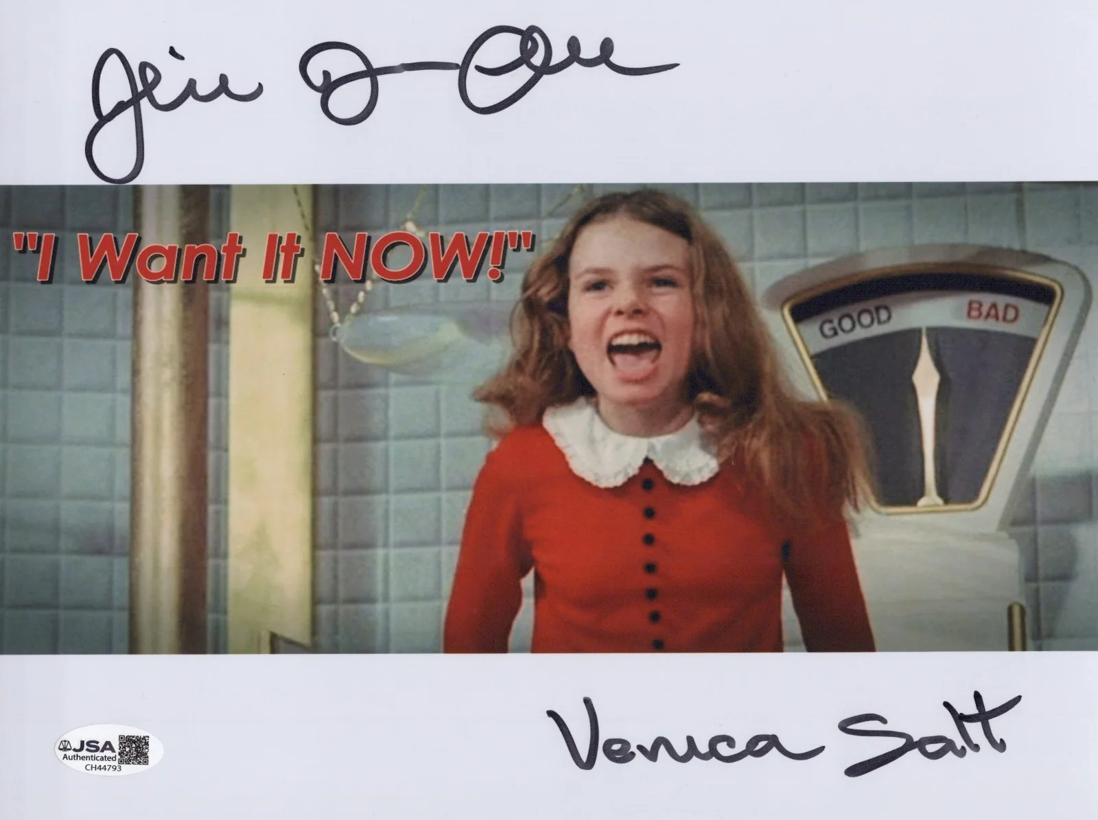 JULIE DAWN COLE — JULIE DAWN COLE Signed WILLY WONKA & THE CHOCOLATE FACTORY 8x10 Photo JSA COA