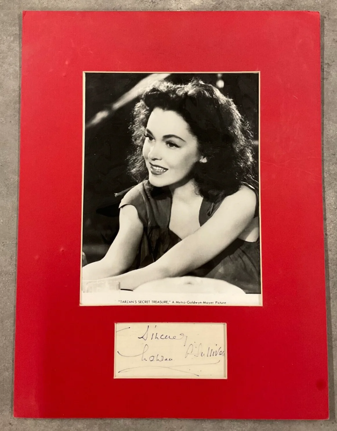 Maureen O'Sullivan — Maureen O'Sullivan Signed & Matted Cut Paper JSA AUTO "Tarzan" Film Actress WOW!, image 2
