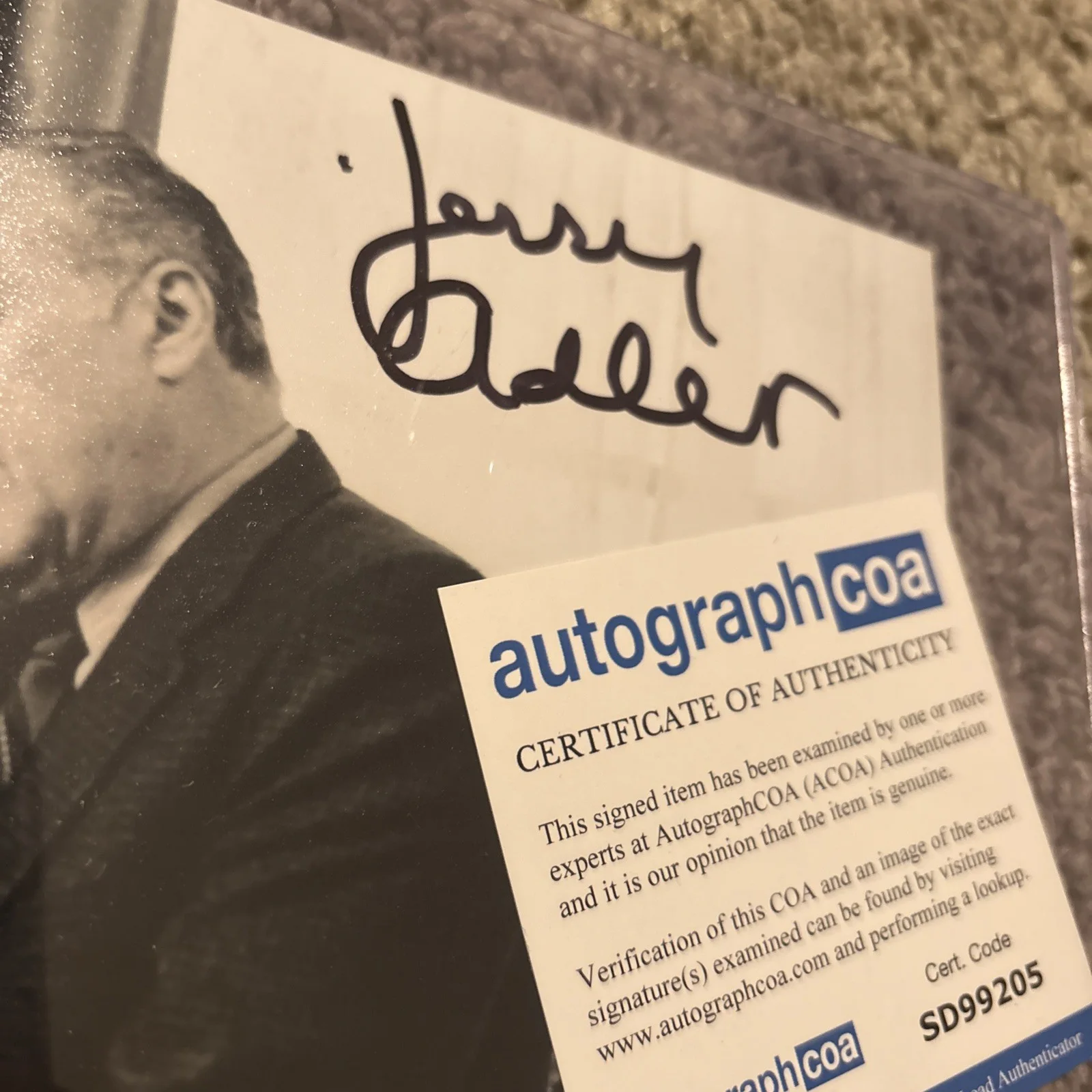 Jerry Adler — ACOA Signed Jerry Adler 8x10 Photo The Sopranos Auto, image 4