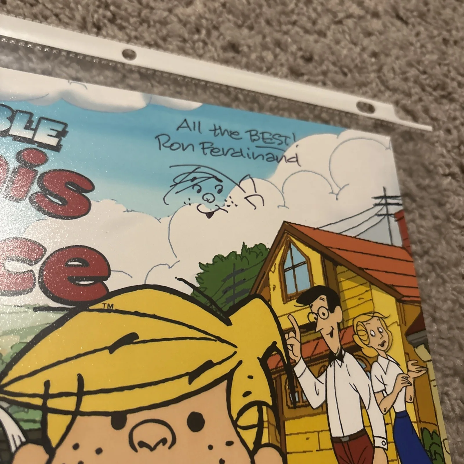 Ron Ferdinand — ACOA Ron Ferdinand Signed 8x10 Dennis The Menace Photo Autograph Artist, изображение 2