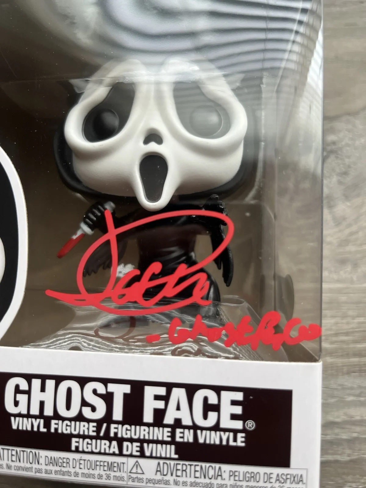 Jack Quaid — Jack Quaid Signed Inscribed Ghostface Funko Pop Beckett COA 1607 Scream Horror, изображение 4