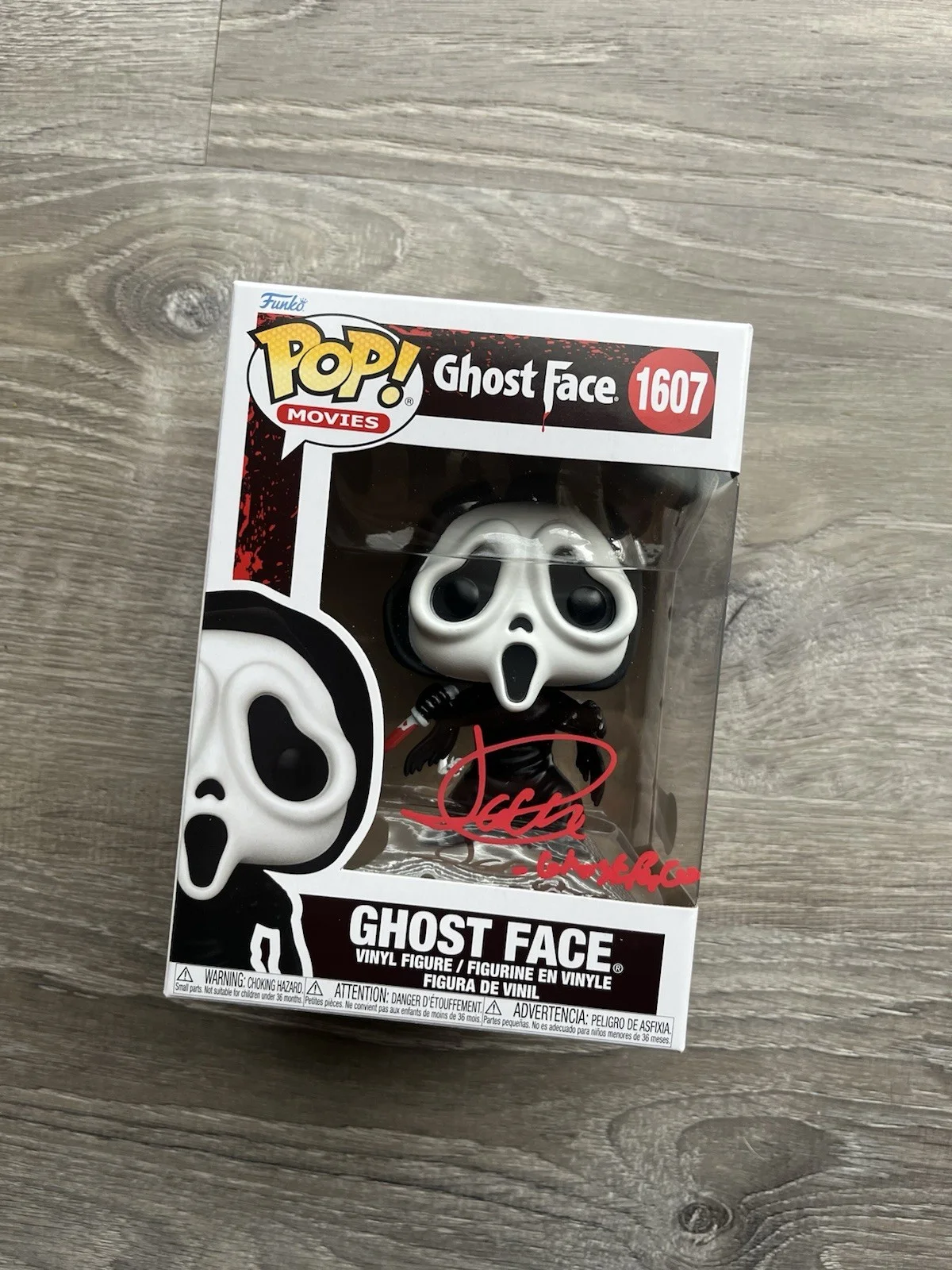Jack Quaid — Jack Quaid Signed Inscribed Ghostface Funko Pop Beckett COA 1607 Scream Horror, изображение 5