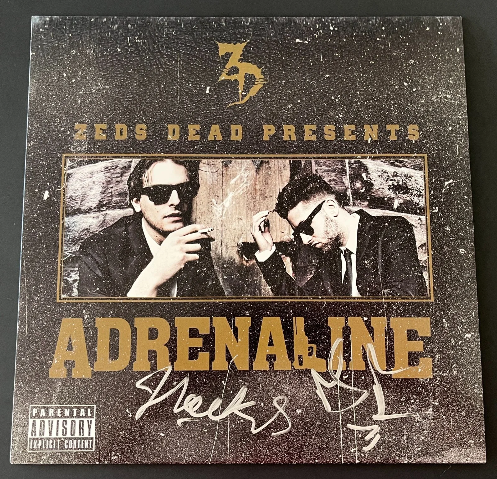 ZEDS DEAD SIGNED AUTOGRAPH ADRENALINE VINYL ALBUM LP w/EXACT PROOF & BECKETT COA, изображение 4